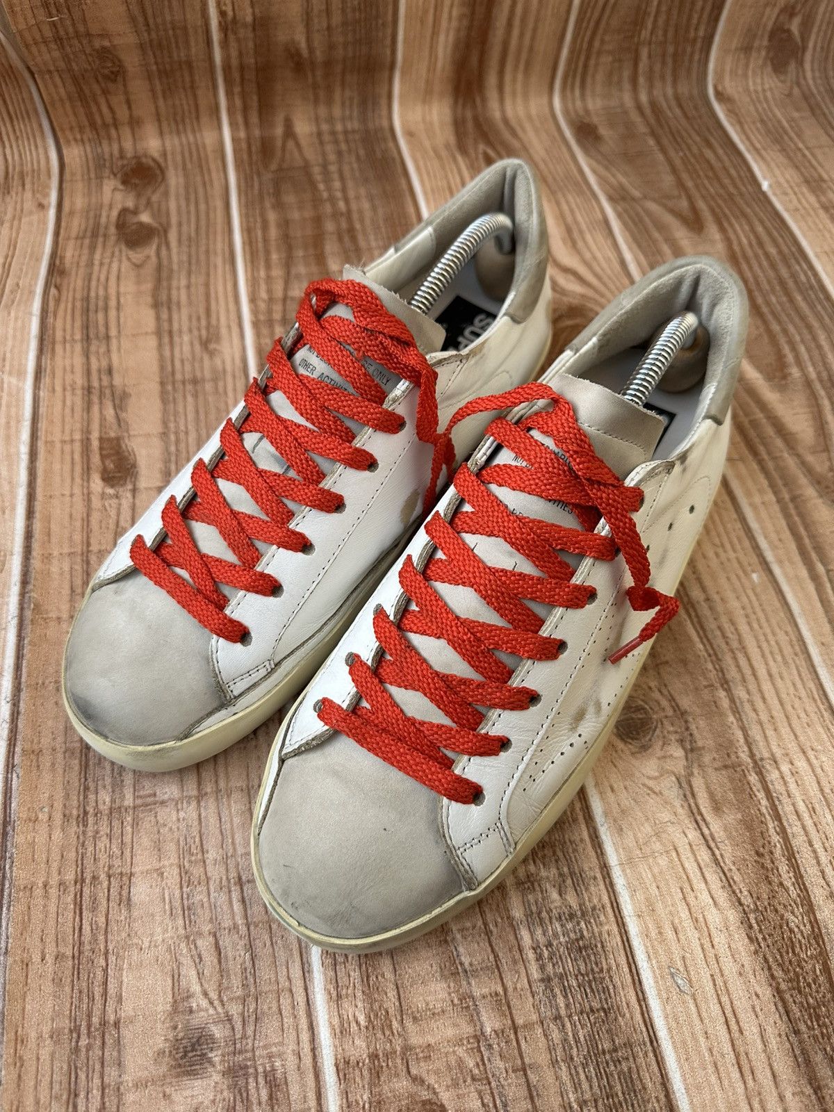 Golden Goose Golden Goose Superstar White Leather Nubuck Low Top Sneaks Size US 9 / EU 42 - 4 Thumbnail