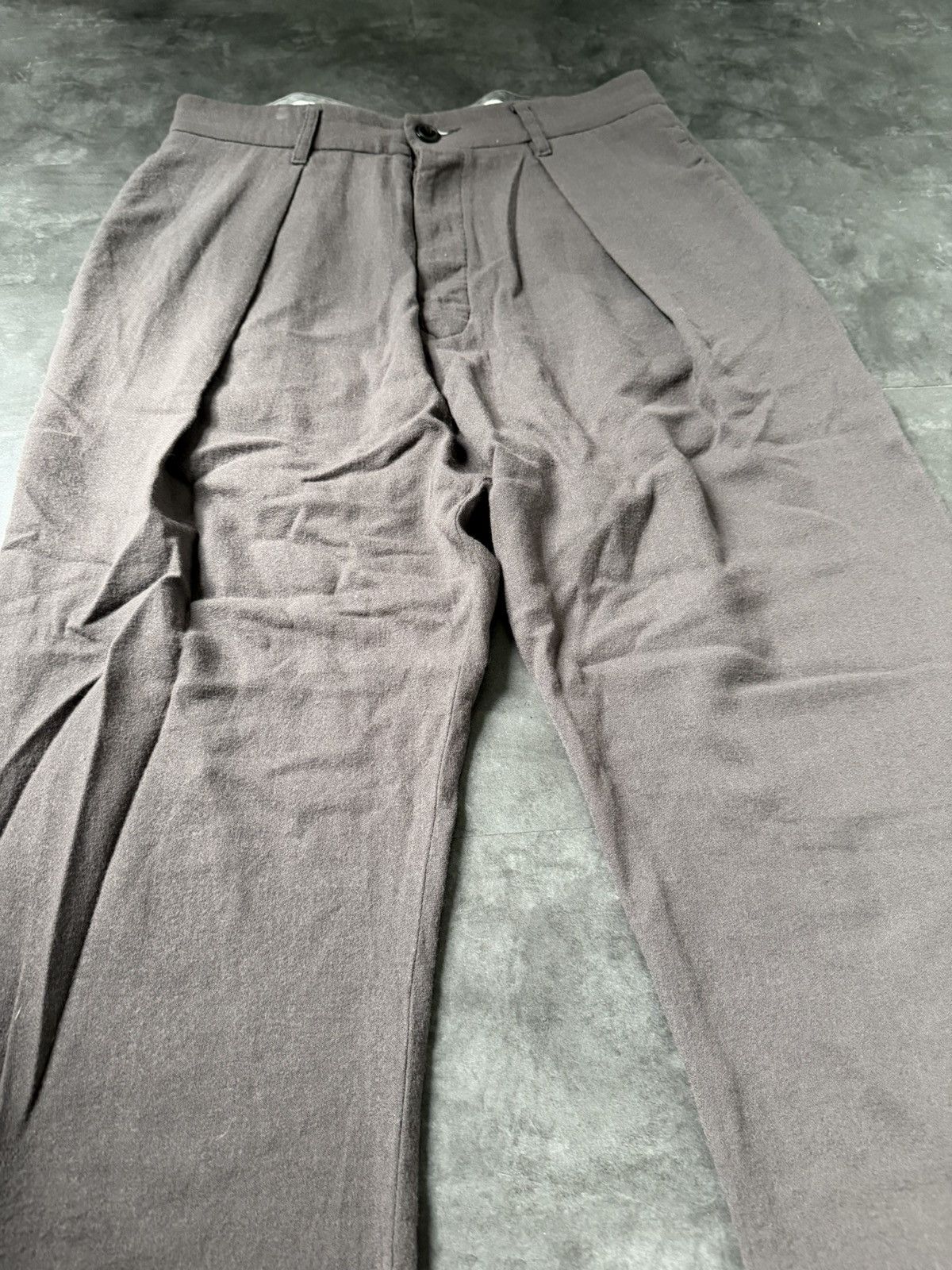 Rick Owens F/W 10 "GLEAM" Cropped Pleated Runway Wool Pants Size US 32 / EU 48 - 7 Thumbnail