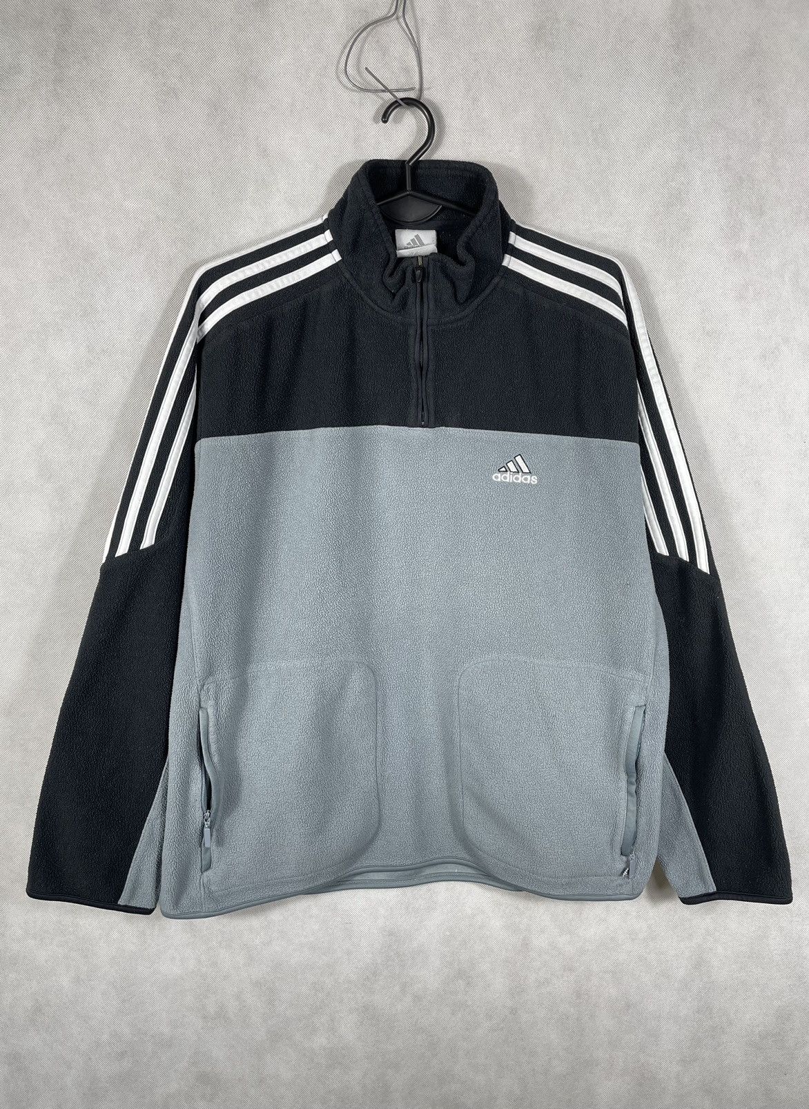 Other Vintage Adidas Fleece Half 1/3 Zip Sweater Y2K 90s USA Size US S / EU 44-46 / 1 - 1 Thumbnail