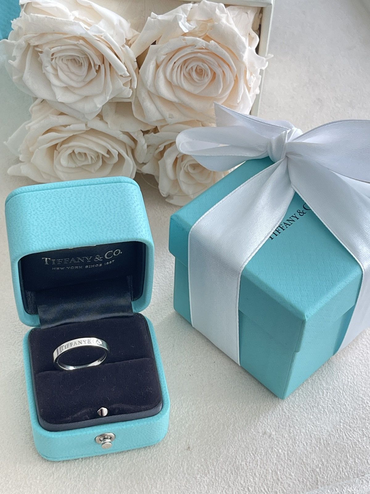 Tiffany & Co. Tiffany & Co. Band Ring in Platinum Diamond 5.5 NEW $2400 Size ONE SIZE - 8 Thumbnail