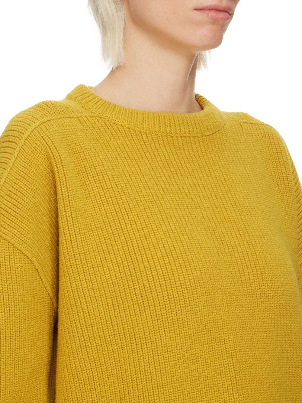 Rick Owens o1y0126 Crewneck Sweater in Marigold Size S / US 4 / IT 40 - 4 Thumbnail