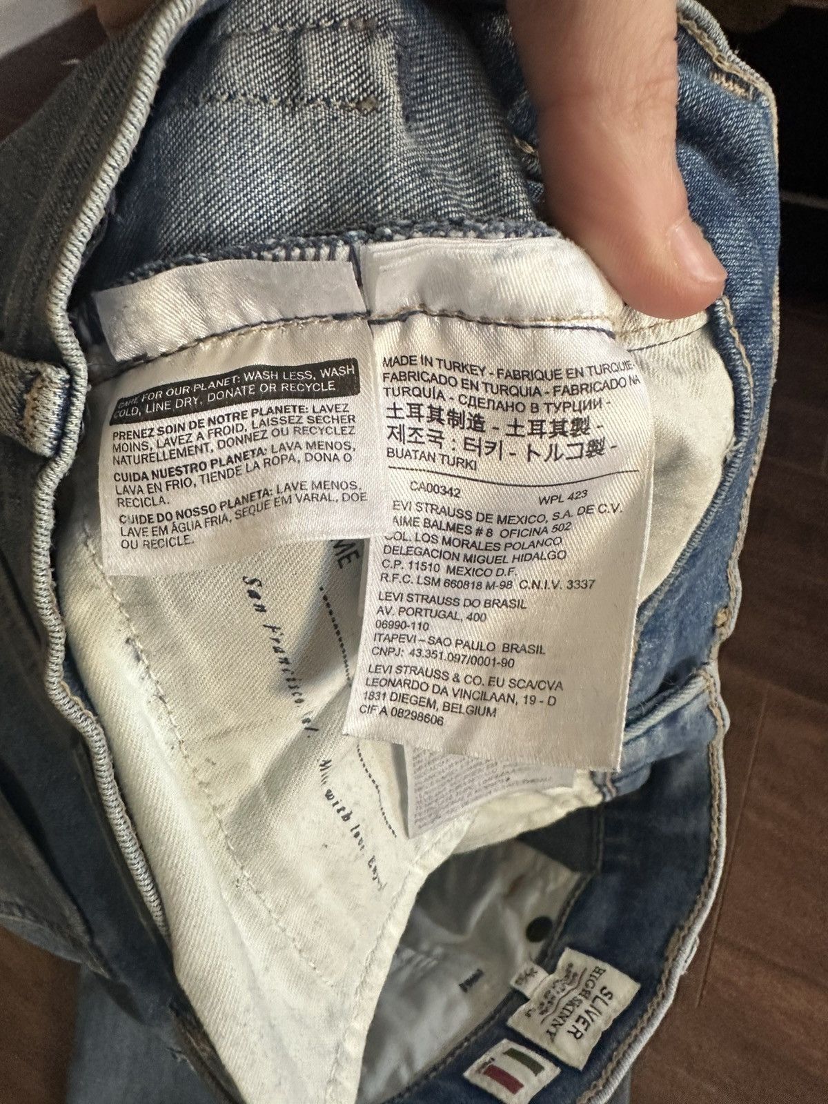 Levi's Made & Crafted Made & Crafted skinny blue italian denim jeans Sliver Size 24" / US 00 / IT 34 - 14 Thumbnail