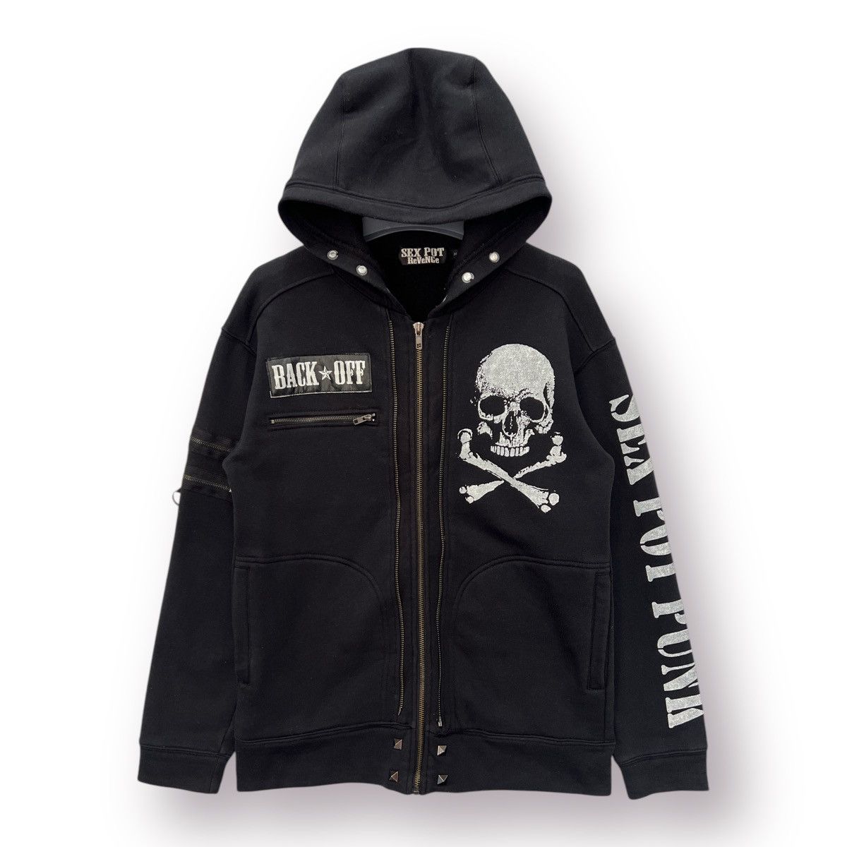 If Six Was Nine 🔥 Sex Pot Revenge punk Gothic Fashion Sweat zipper Jacket Size US S / EU 44-46 / 1 - 2 Thumbnail