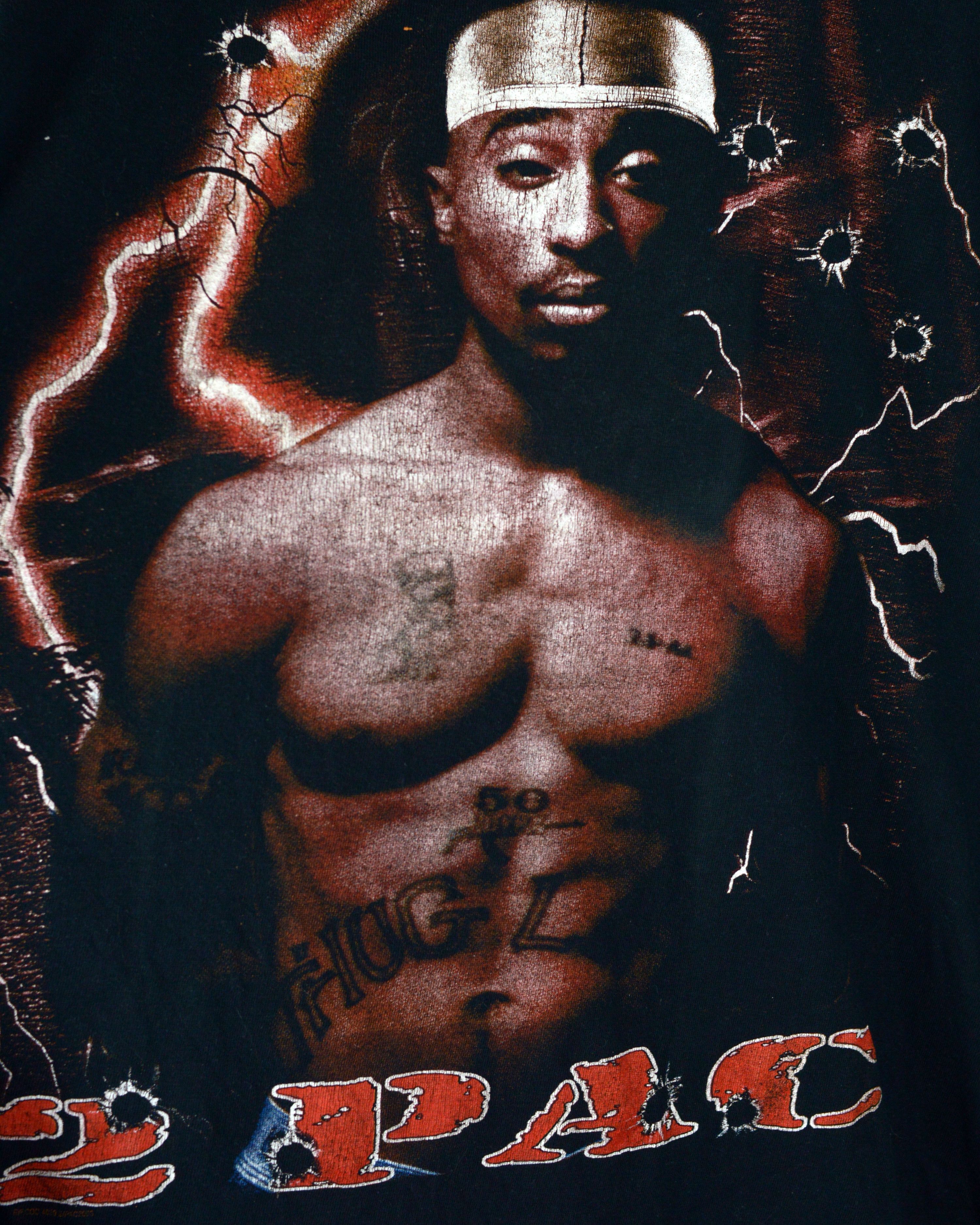 Rap Tees × Vintage Vintage 2Pac Tupac 2003 t shirt Size US XL / EU 56 / 4 - 3 Thumbnail