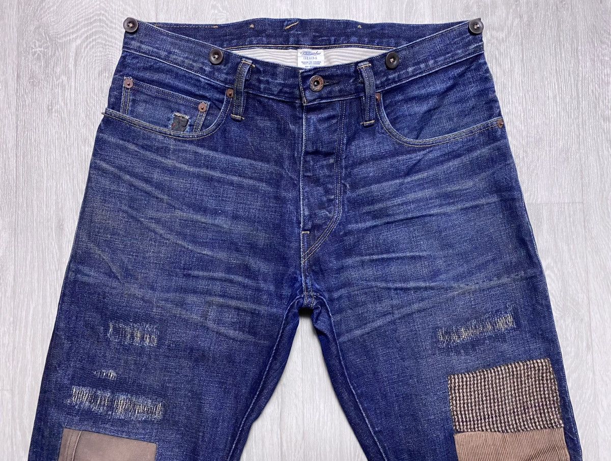 Rugby Ralph Lauren Rugby Ralph Lauren Faded Patchwork Stitched Jeans Denim Size US 31 - 6 Thumbnail
