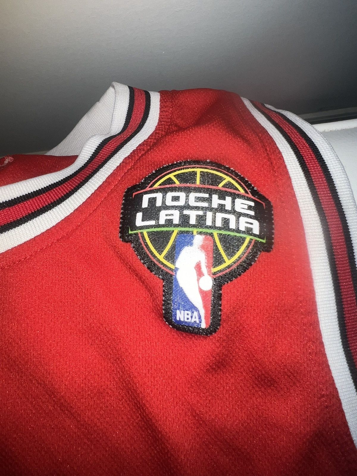 Adidas × NBA Derrick Rose Chicago Bulls Jersey (V Latin Nights Edition) Size US L / EU 52-54 / 3 - 4 Thumbnail