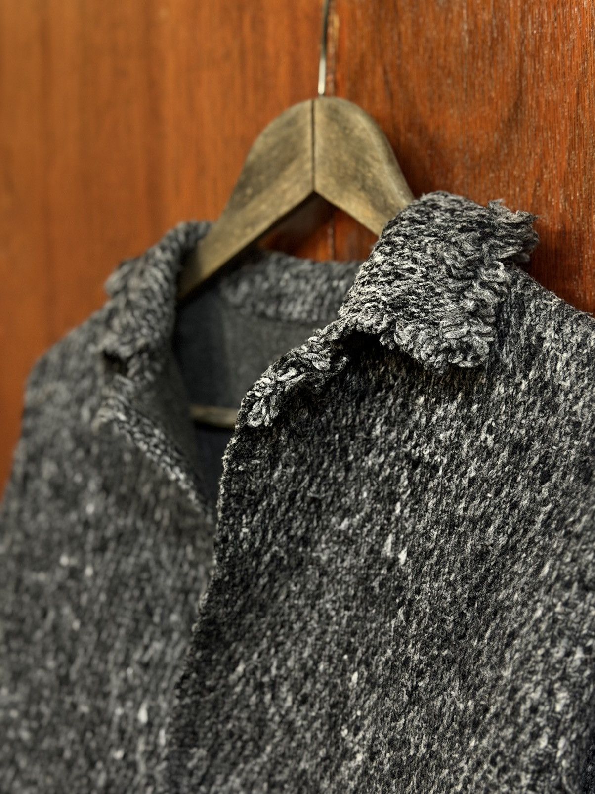 Yohji Yamamoto Y’s Yohji Yamamoto Distressed Batwing Wool Knit Jacket Size US M / EU 48-50 / 2 - 6 Thumbnail