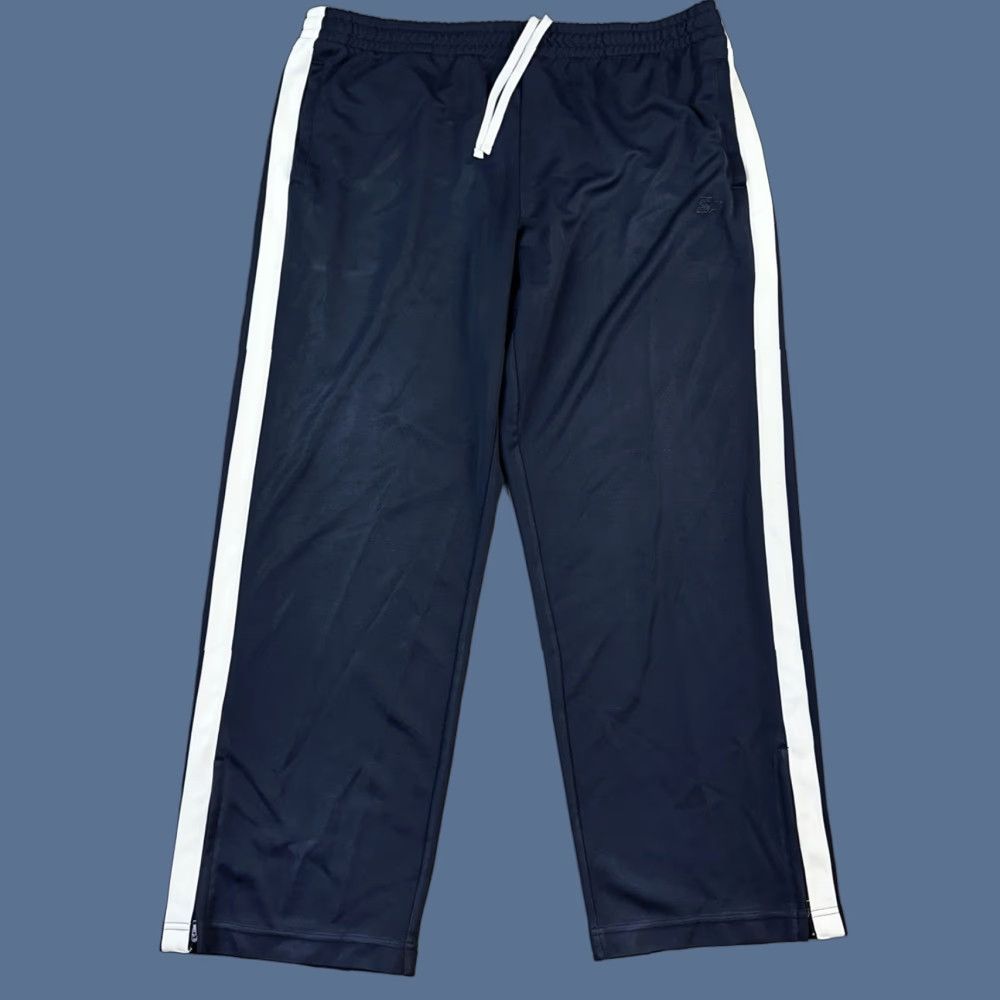 Starter VINTAGE Starter Track Pants Mens XL Navy White Baggy Relaxed Ankle Zip Y2K Size US 36 / EU 52 - 1 Thumbnail