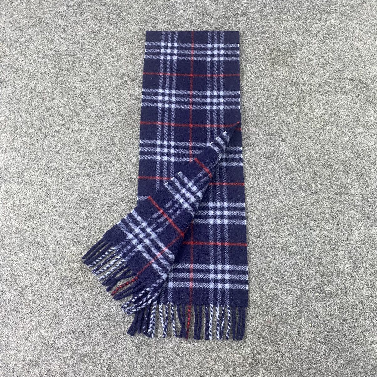 Burberry × Vintage Burberry Wool Muffler / Scarf / Neckwear - T1362 Size ONE SIZE - 4 Thumbnail