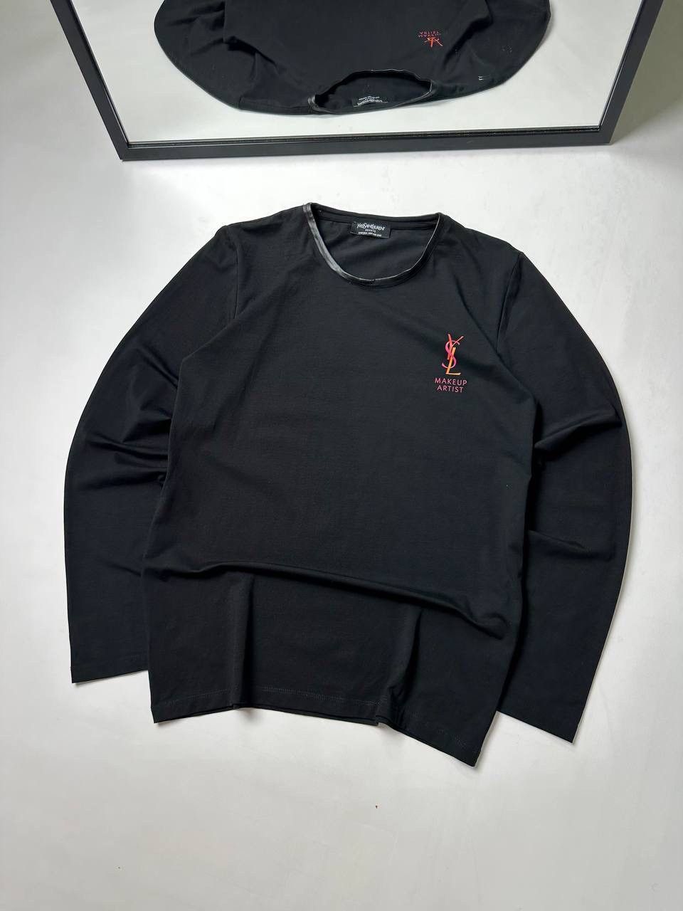 Yves Saint Laurent YSL Big Logo Beaute Uniform Mens Size M Long sleeve Tee Size US M / EU 48-50 / 2 - 1 Thumbnail