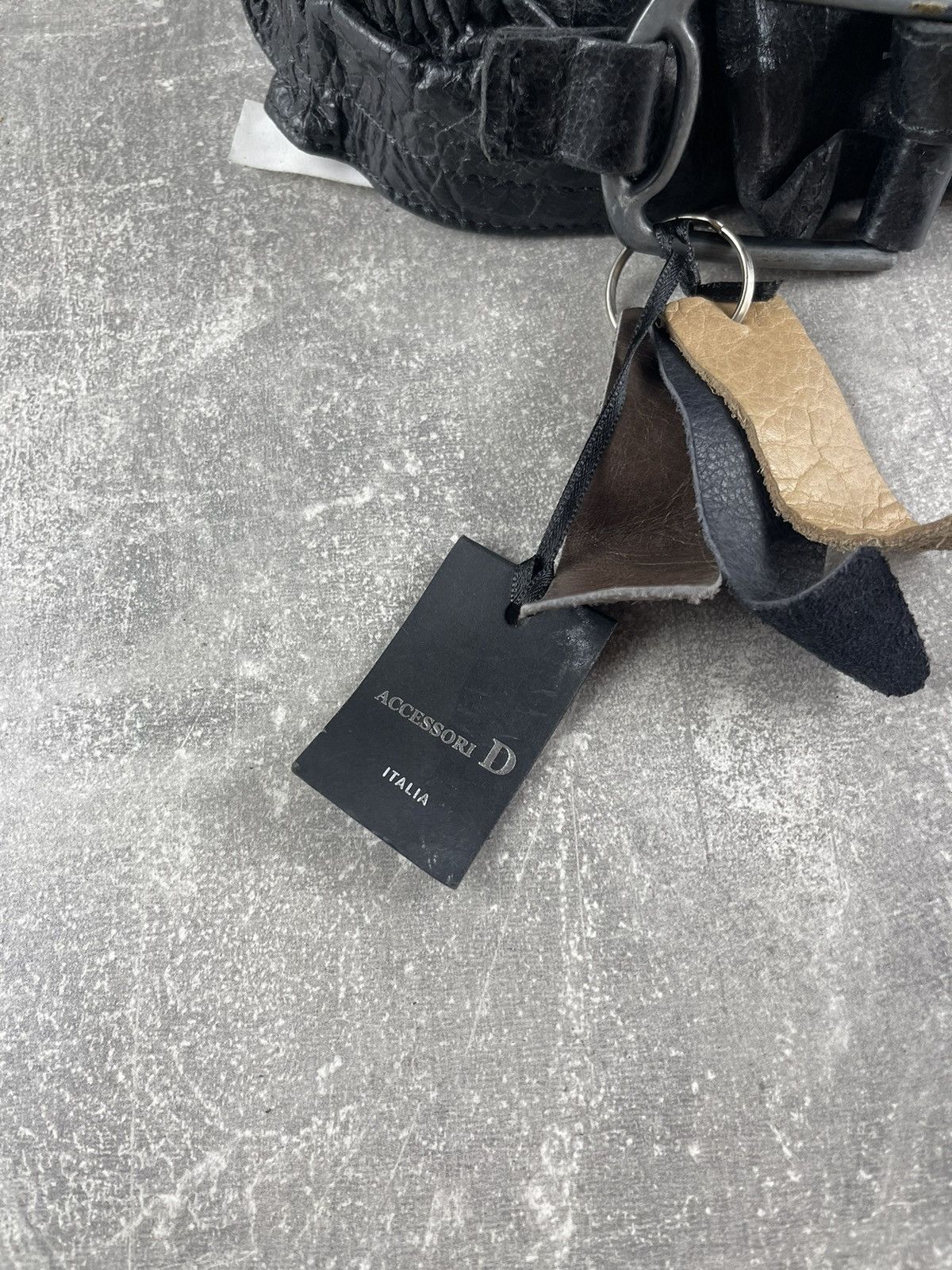 Genuine Leather Accessori D Avant Garde Textured Leather Belt Handcrafted Size ONE SIZE - 9 Thumbnail