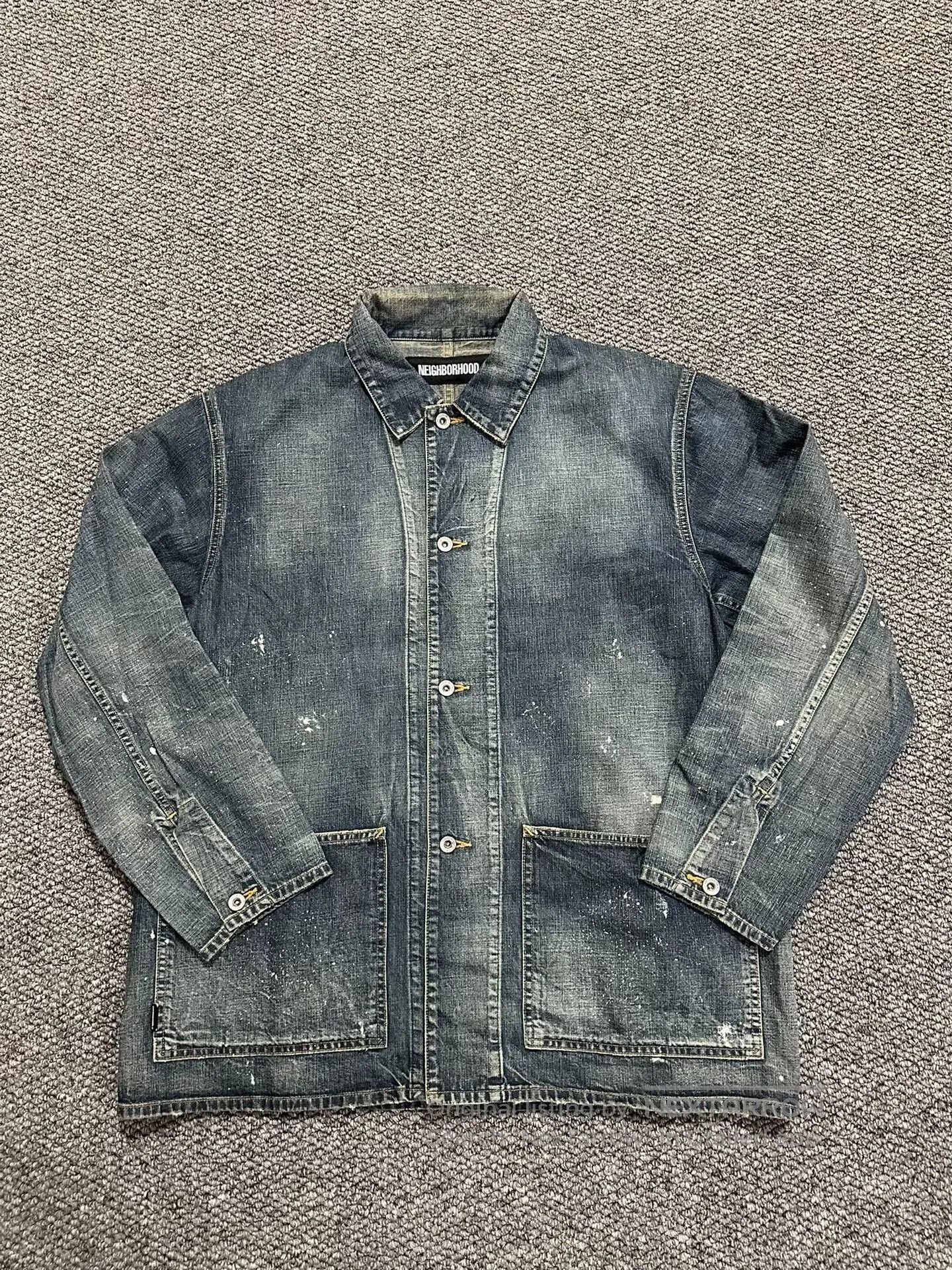 Neighborhood neighborhood coverall denim jacket in L size. Size US L / EU 52-54 / 3 - 1 Thumbnail