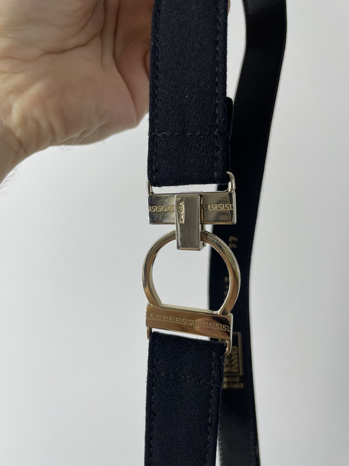 Versace Vintage Gianni Versace Leather and cotton belt Size ONE SIZE - 4 Thumbnail