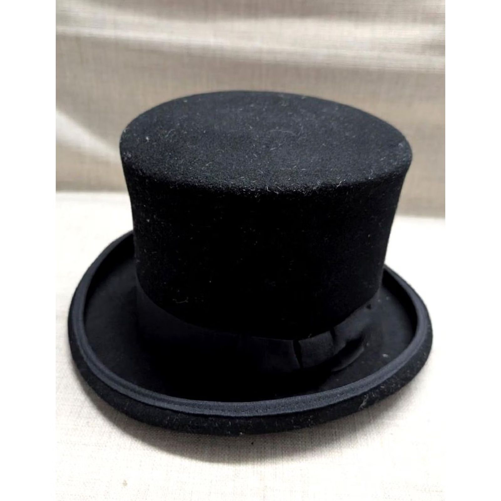 Vintage VINTAGE Jhats Top Hat Shirt Men L Black Victorian Edwardian Stovepipe Style Mens Size US L / EU 52-54 / 3 - 4 Thumbnail