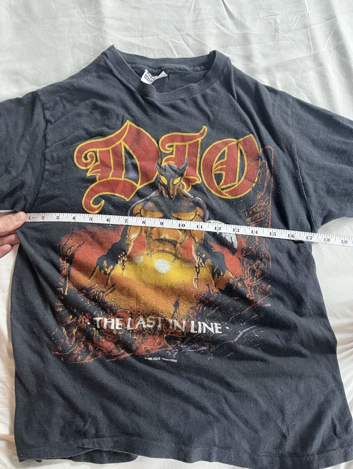 Hanes Vintage 84’ Dio The Last in Line Tour t-shirt Size US M / EU 48-50 / 2 - 7 Thumbnail