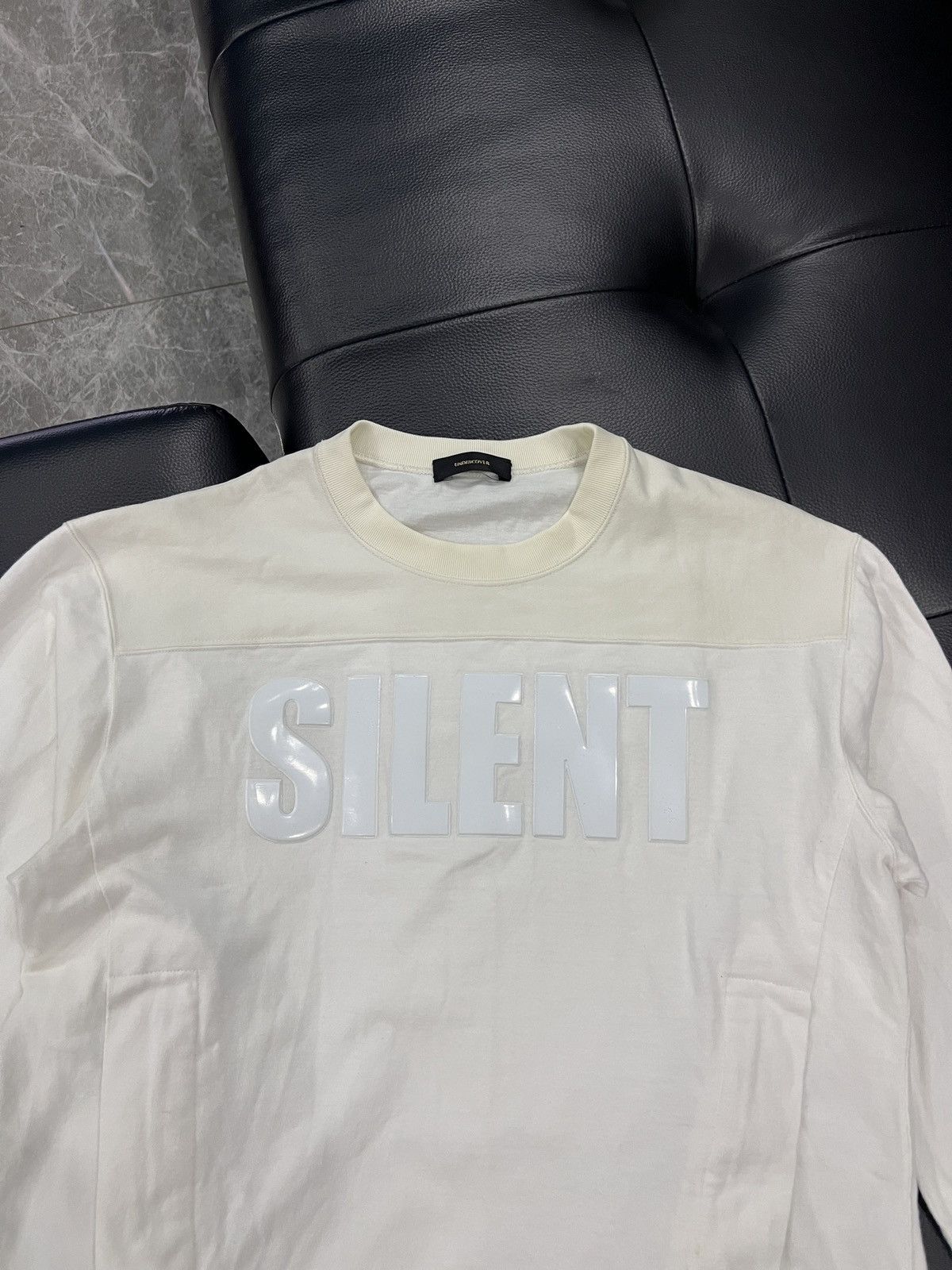 Undercover Undercover SS16 “SILENT / LISTEN” Silicone Print Hockey Tee Size US L / EU 52-54 / 3 - 3 Thumbnail