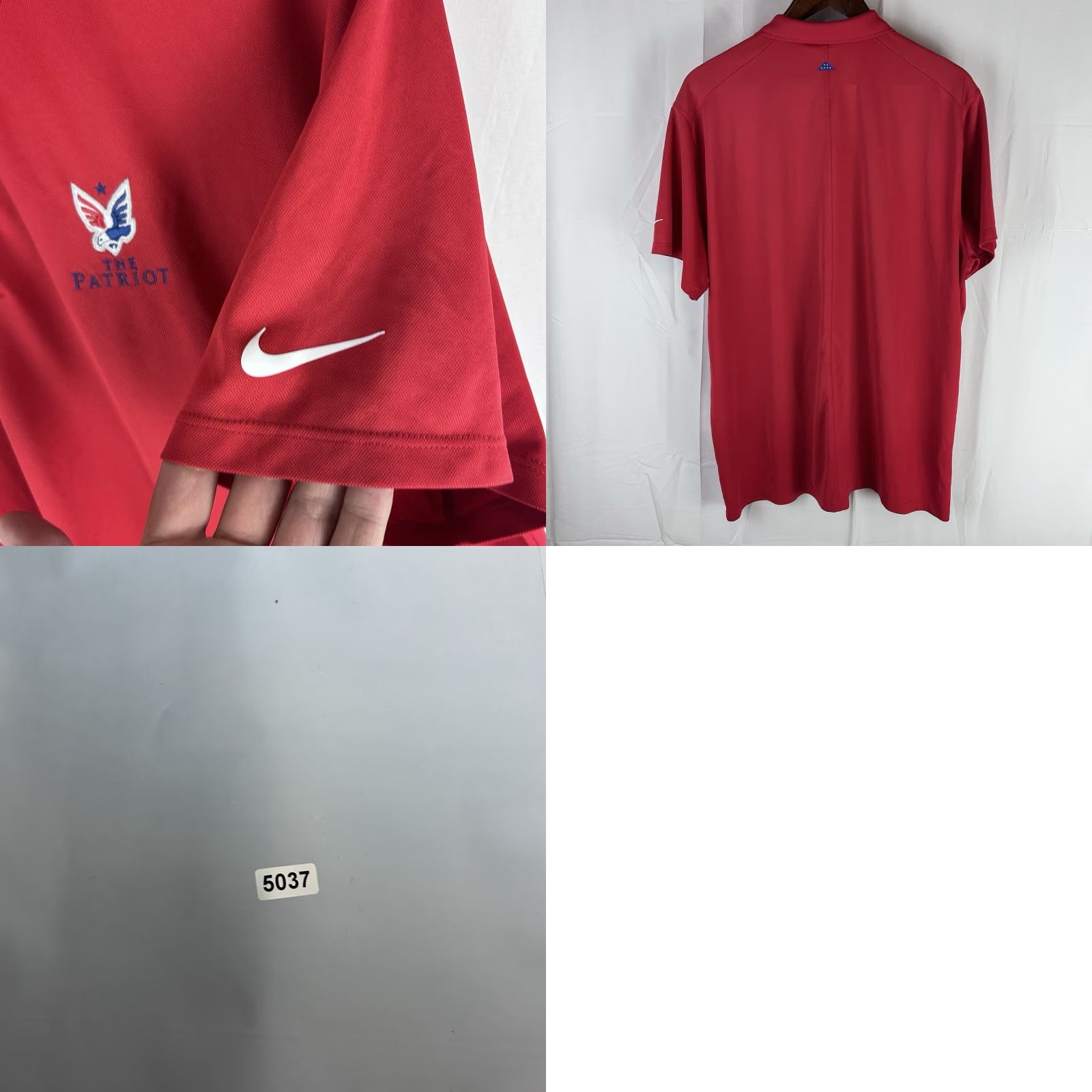 Nike Nike Dri-Fit Polo Shirt Men XL Red Golf The Patriot Folds of Honor Flaw Size US XL / EU 56 / 4 - 9 Thumbnail