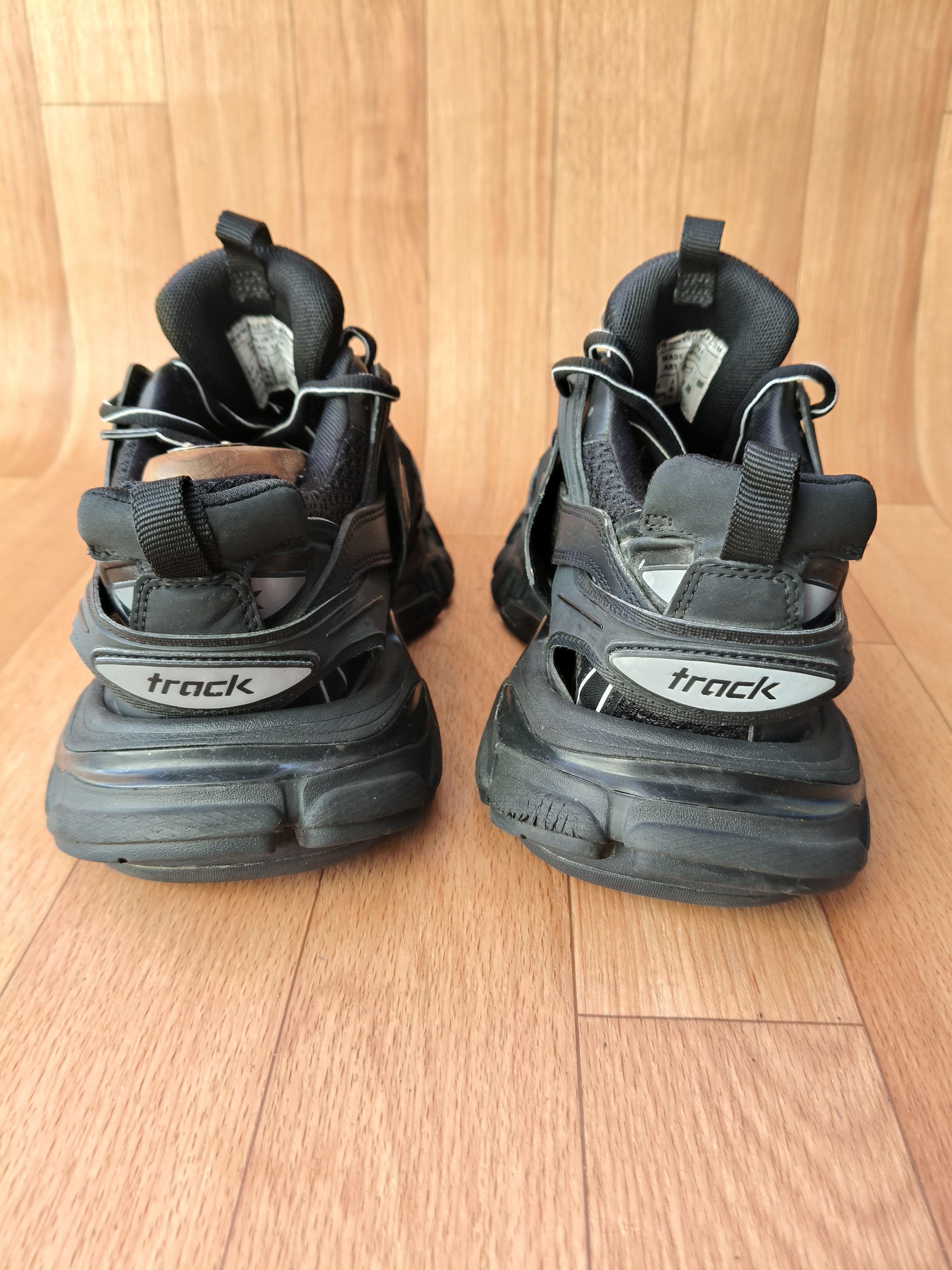 Balenciaga Balenciaga all black track sneakers Size US 6 / EU 39 - 15 Thumbnail
