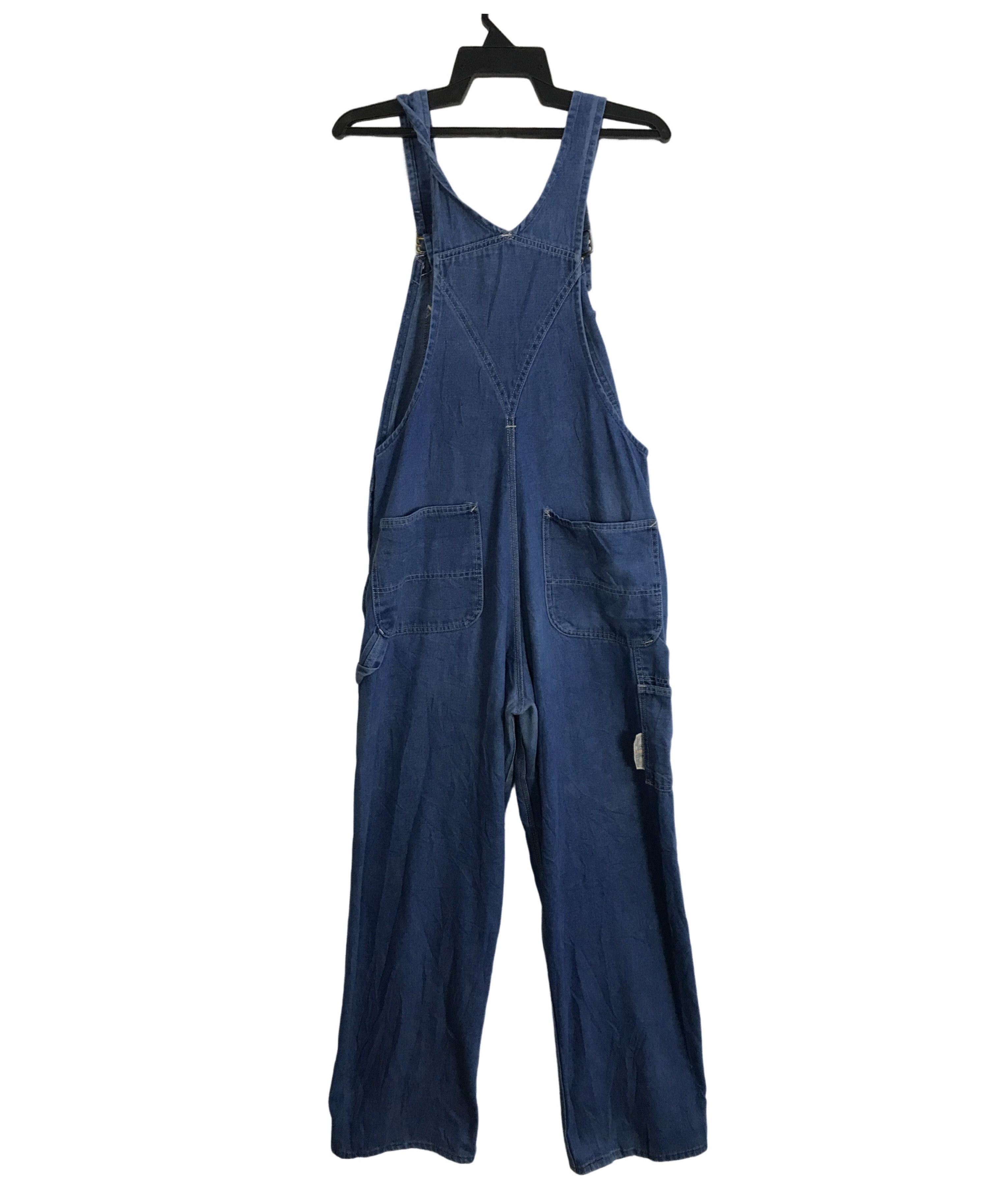 Sears 80s Sears Tradewear Union Made Indigo Denim Jeans Overall Size US 33 - 2 Thumbnail