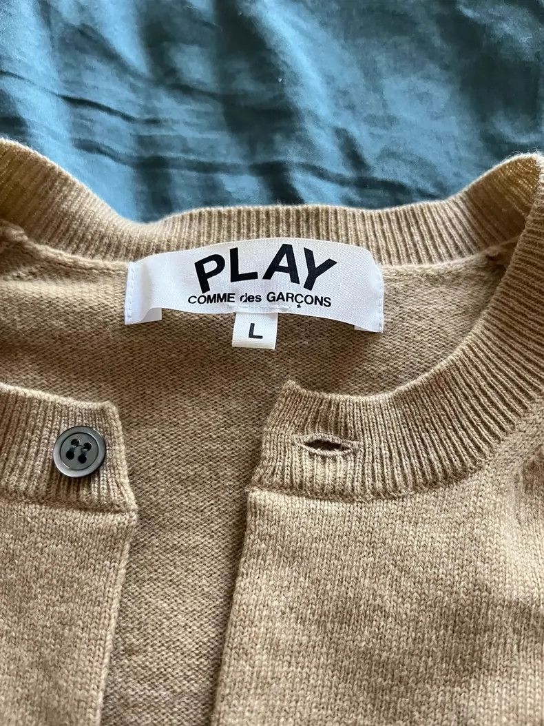 Comme des Garcons Comme Des Garcons Yellow Cardigan Round Neck Size L / US 10 / IT 46 - 4 Thumbnail