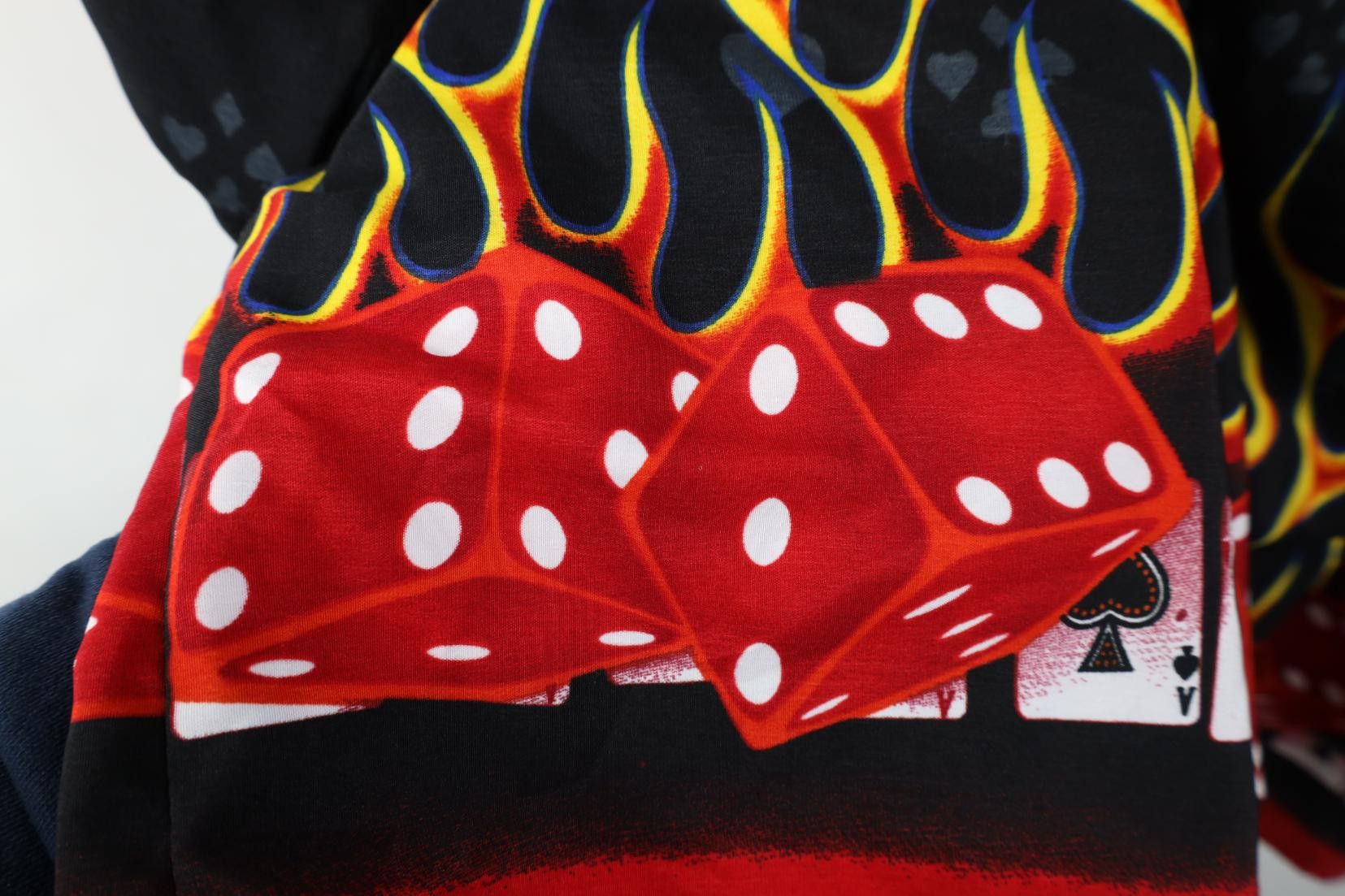 Vintage Vintage 90s Y2K Streetwear Las Vegas Fire Dice Poker Shirt Size US XXL / EU 58 / 5 - 6 Thumbnail