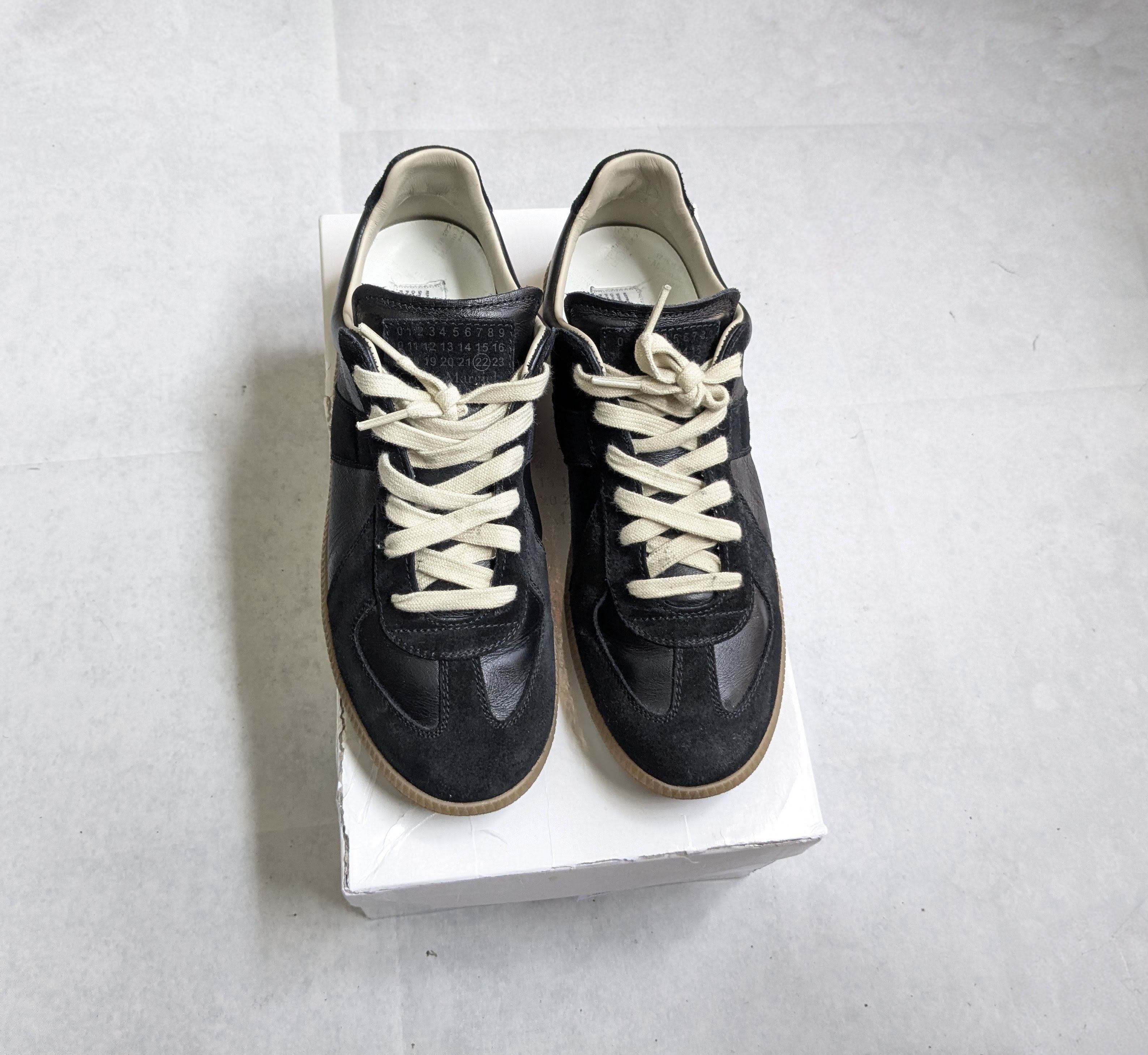 Maison Margiela Replica Gat Sneaker Black 10 43 Low Gum