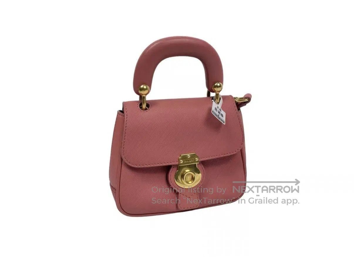 Burberry Pink Structured Handbag with Gold Hardware. Size ONE SIZE - 1 Thumbnail