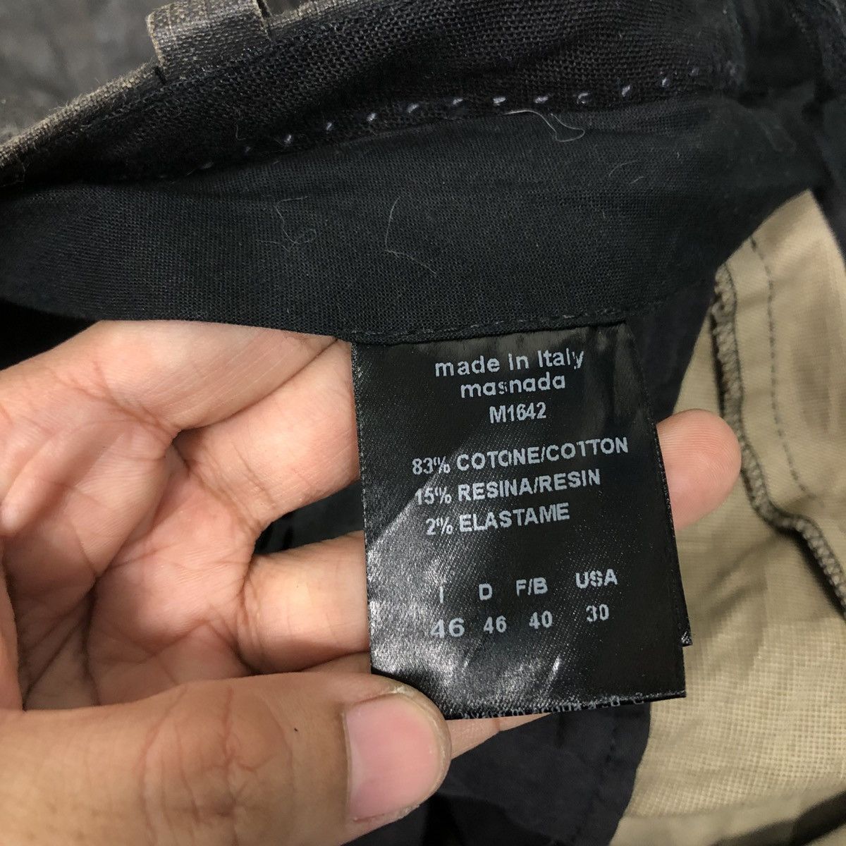 Japanese Brand Masnada Made in Italy Wax Biker Pants Parachute Bondage Size US 32 / EU 48 - 19 Thumbnail