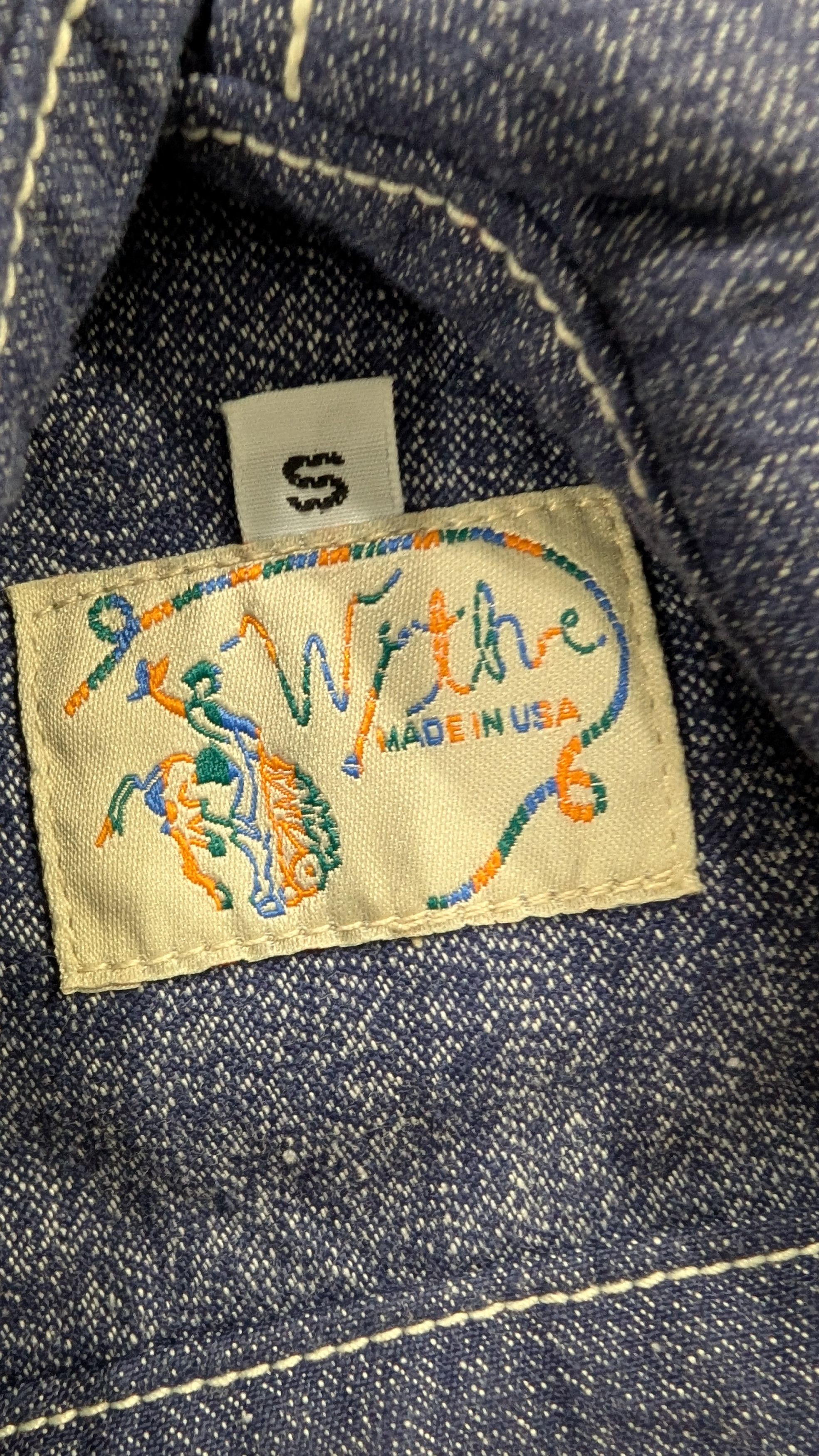 WYTHE Wythe Pearlsnap Shirt in Indigo Blue Jasp Cotton USA Made Size US M / EU 48-50 / 2 - 6 Thumbnail