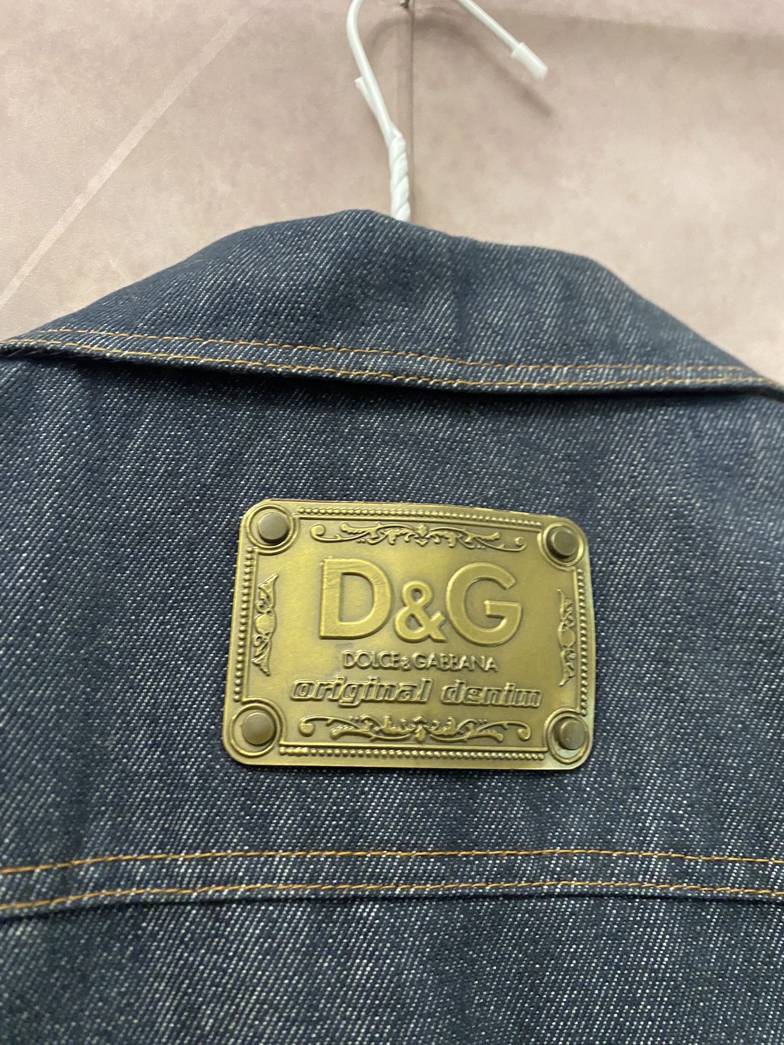 Designer × Dolce & Gabbana Dolce&Gabbana Vintage Jeans and Pony Hair Denim Coat Size M / US 6-8 / IT 42-44 - 4 Thumbnail