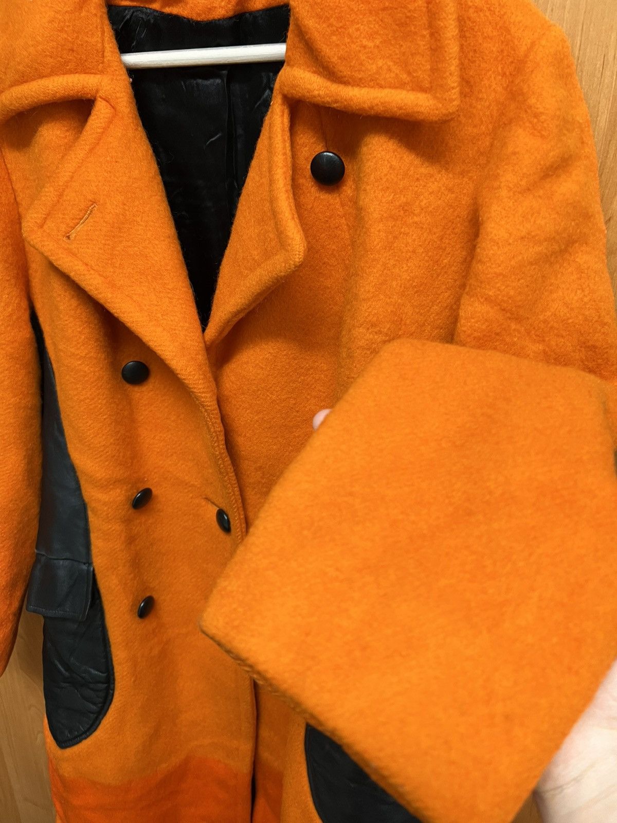 Hudsons Bay × Vintage Hudson’s Bay orange rare coat made in Canada 1940s 100% wool Size M / US 6-8 / IT 42-44 - 7 Thumbnail