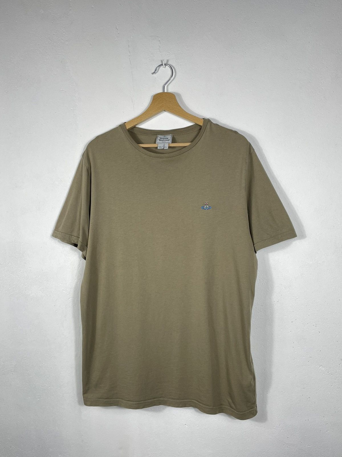 Vintage × Vivienne Westwood Vivienne Westwood Khaki T Short Tee Mini Logo Orb Size US L / EU 52-54 / 3 - 2 Thumbnail