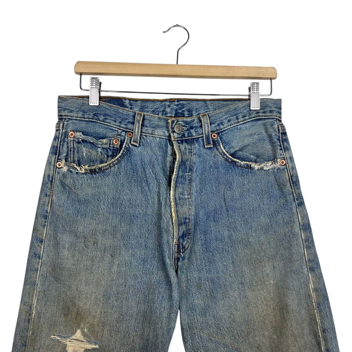 Levi's Vintage 90s Levis Lot 501 Distressed Denim Jeans Size US 30 / EU 46 - 2 Thumbnail