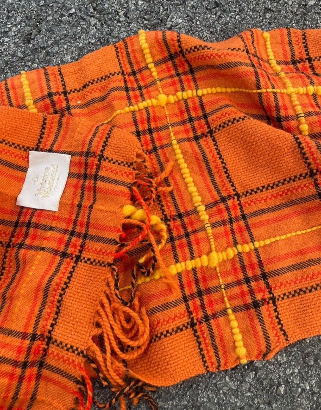 Vivienne Westwood Vivienne Westwood checkered orange colour Scarves Size ONE SIZE - 3 Thumbnail