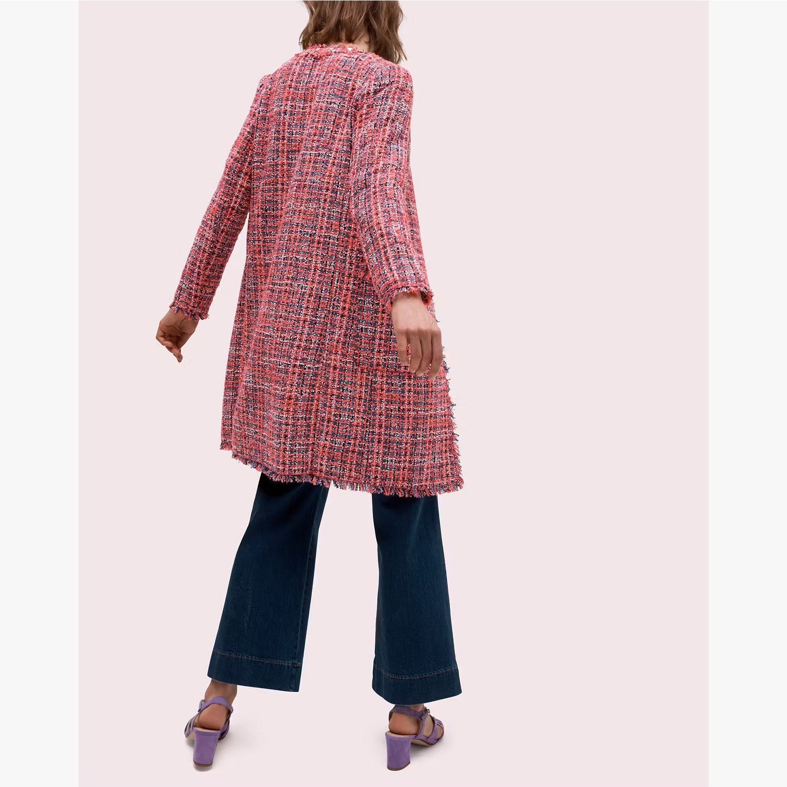 Kate Spade Kate Spade Multi Tweed Coat Size S / US 4 / IT 40 - 3 Thumbnail