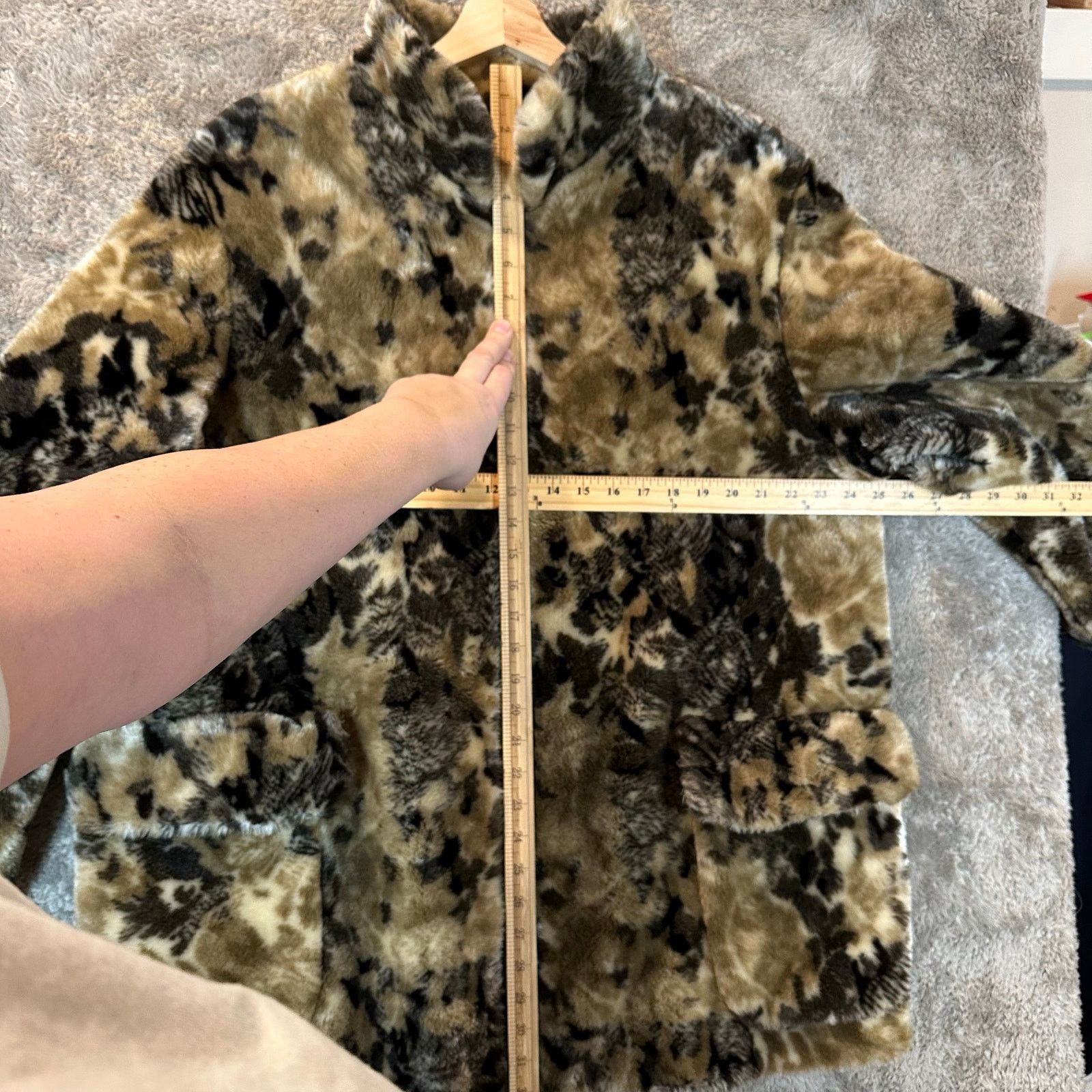 Other Maria Dionisiou Plush Faux Fur Swing Coat Leopard Animal XL Size XL / US 12-14 / IT 48-50 - 11 Thumbnail