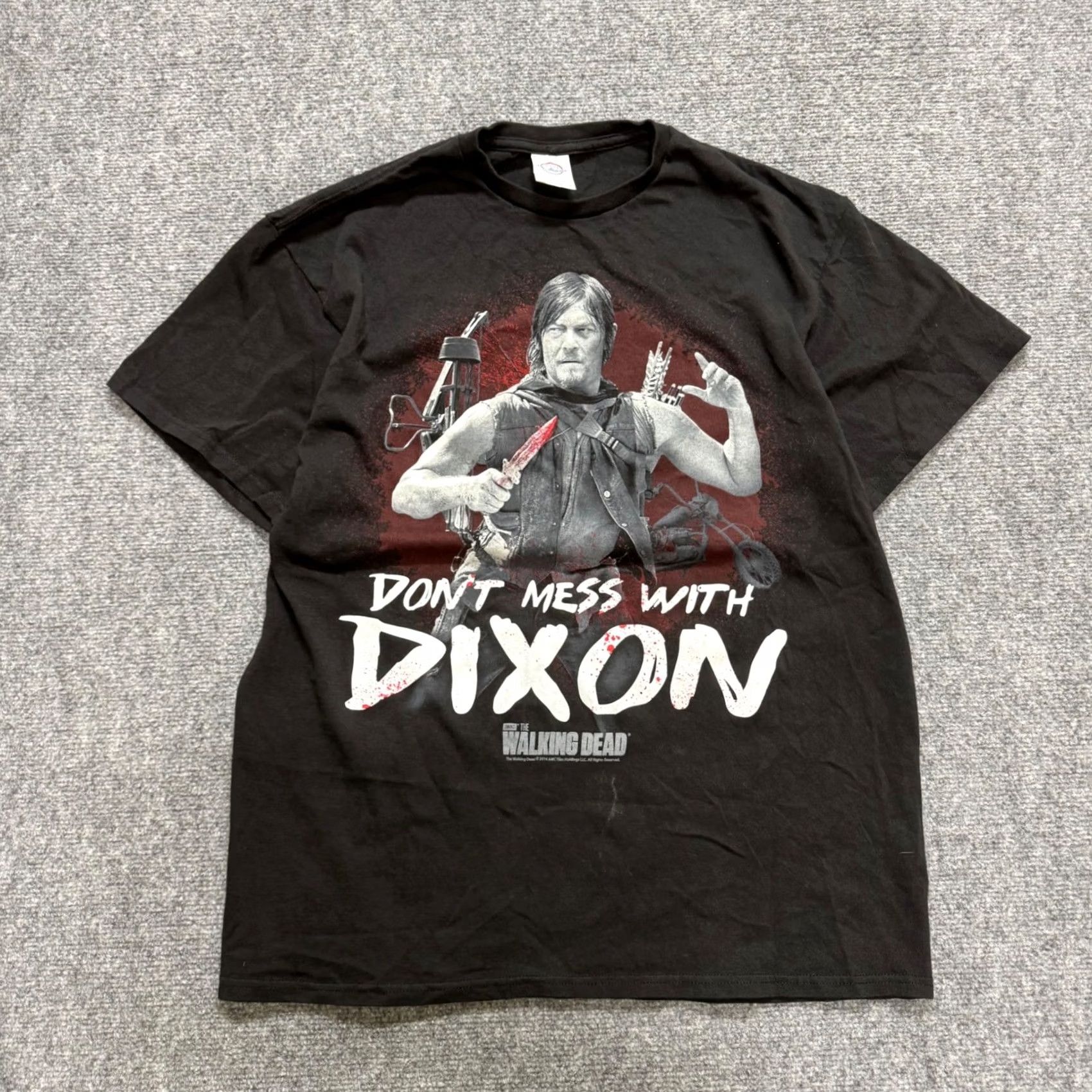 Vintage VTG Walking Dead T-shirt Mens L Dixon Don't Mess With Dixon Pro Weight Deltra Unbranded Shirt Size US L / EU 52-54 / 3 - 2 Thumbnail