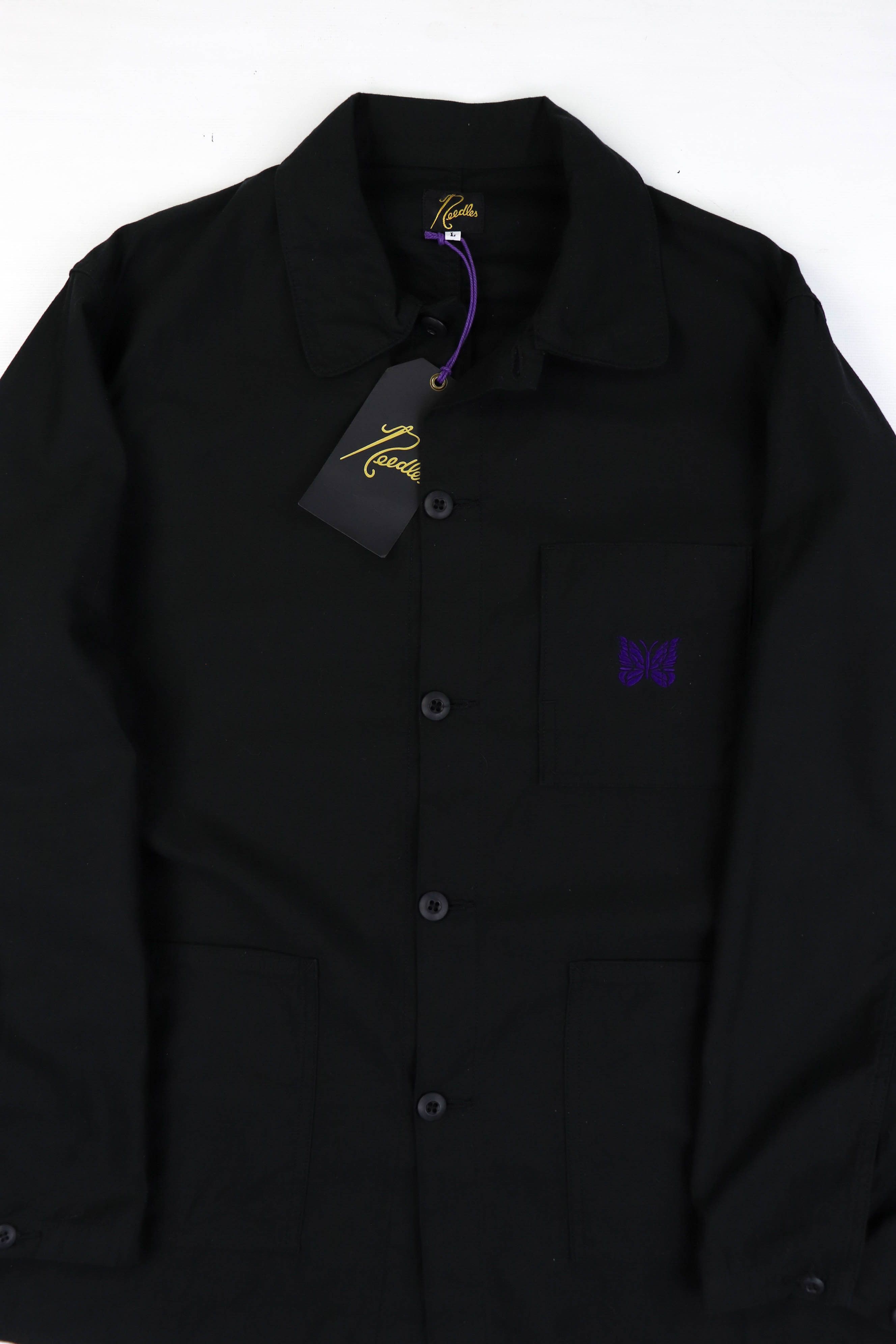 Needles NWT Needles Made in Japan Black Chore Coat Jacket Size US L / EU 52-54 / 3 - 3 Thumbnail