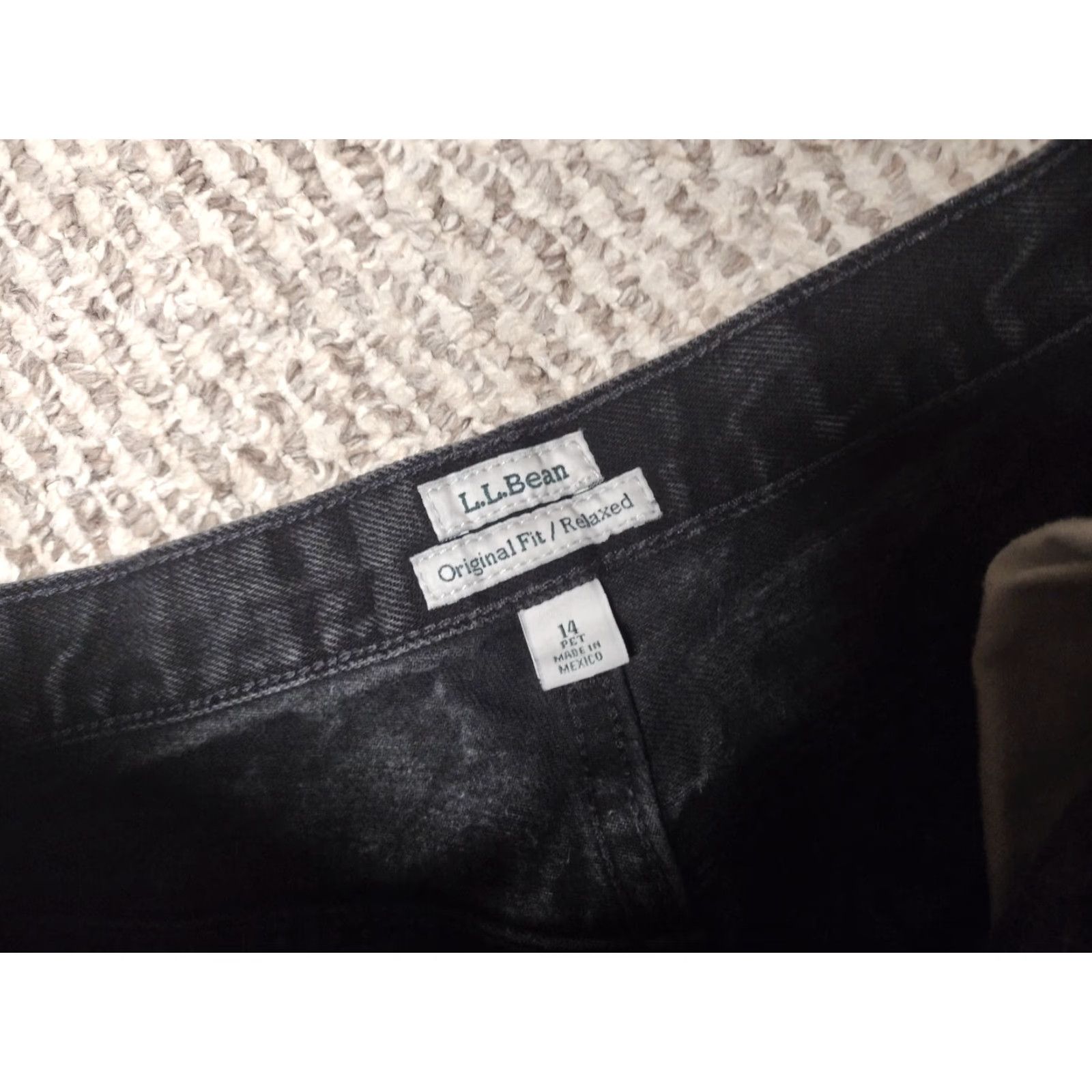 Vintage VINTAGE L.L. Bean Jeans Denim Black 14 Retro Women Relaxed Fit Pants Size 36" / US 14 / IT 50 - 2 Thumbnail