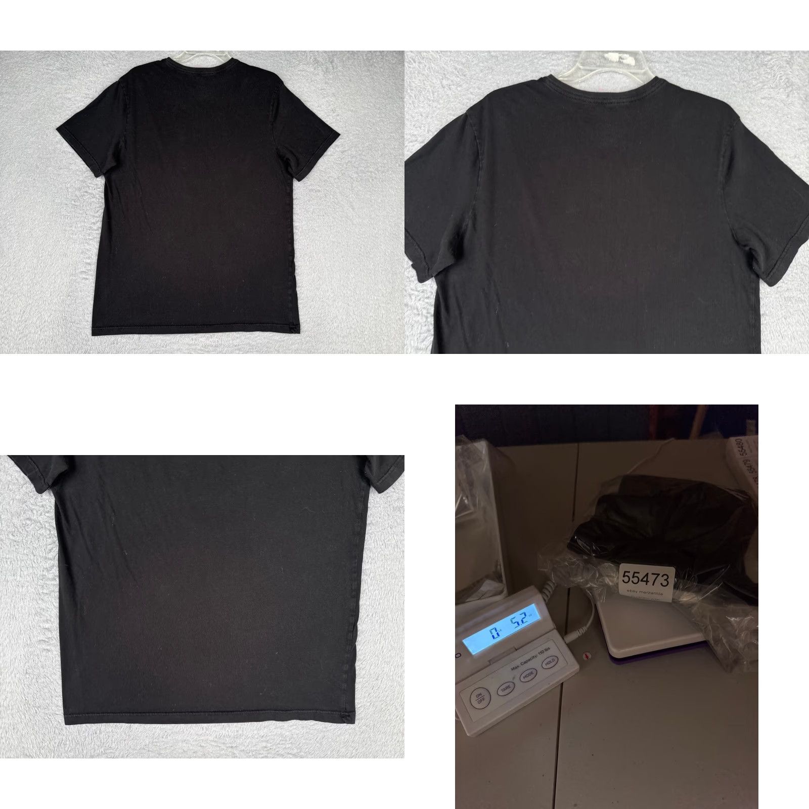 Tommy Hilfiger Tommy Hilfiger Shirt Adult Large Black V-Neck Short Sleeve 100% Cotton Logo Embroidered Mens T-Shirt Size US L / EU 52-54 / 3 - 9 Thumbnail