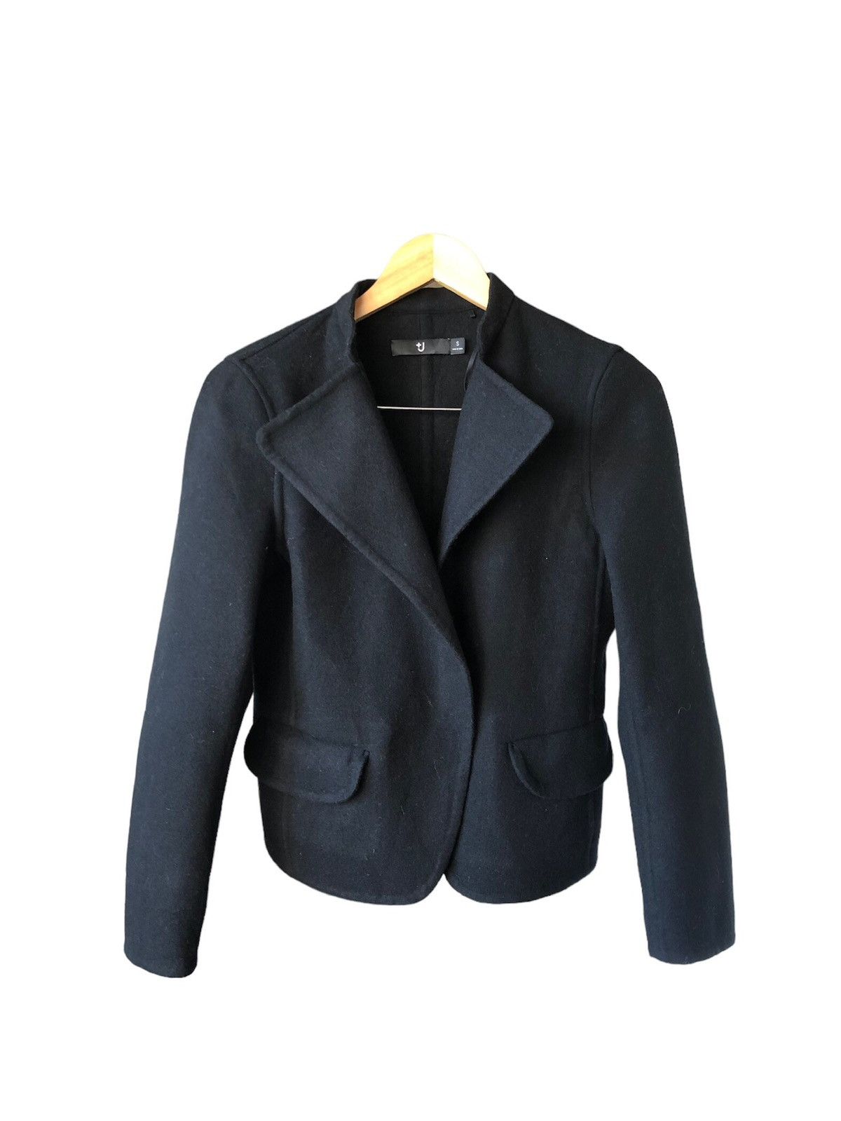 image of Archival Clothing x Jil Sander Uniqlo Wool Cashmere Jacket in Black, Women's (Size Small)