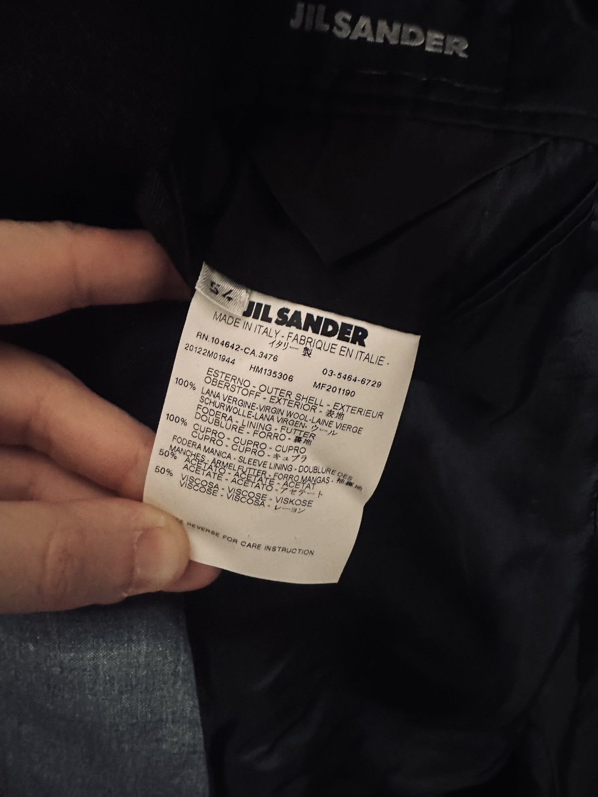 Jil Sander Raf Simons FW2012 runway virgin wool jacket Italy gray Size 40R - 12 Thumbnail