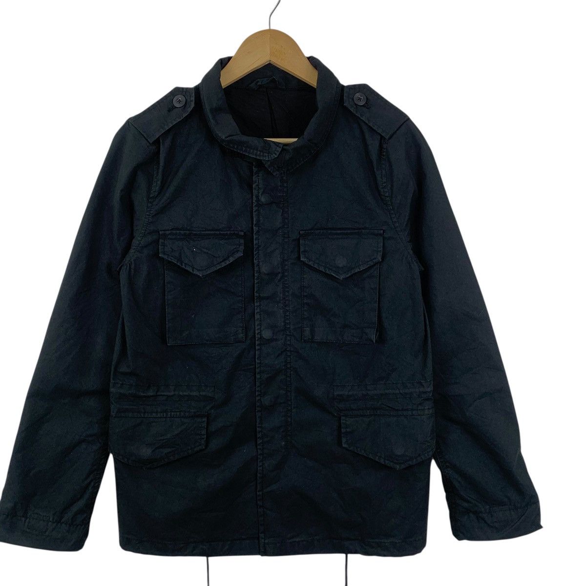Gap Vintage GAP USA Military Design M65 Black Jacket Windbreaker Size US XS / EU 42 / 0 - 5 Thumbnail