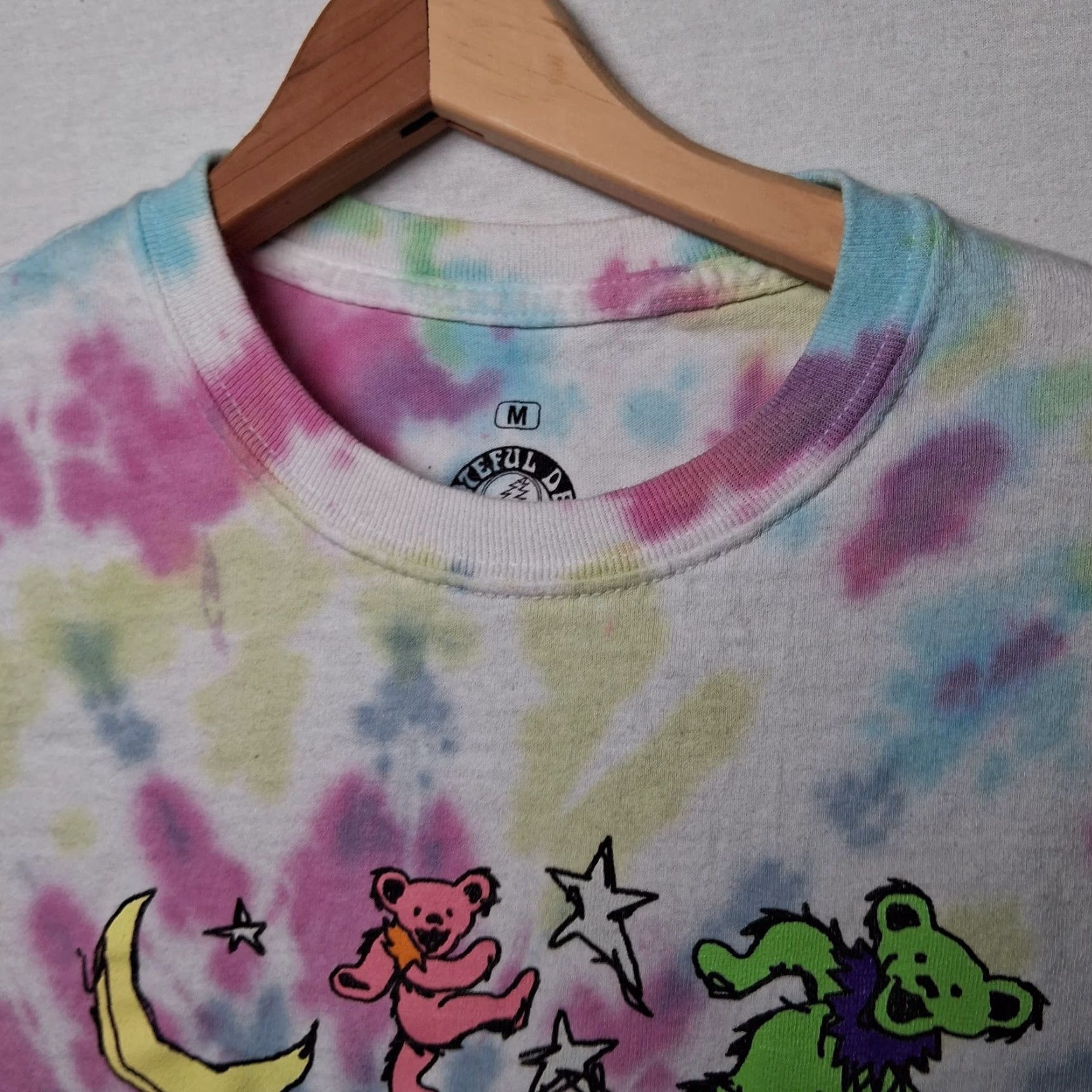 Ripple Junction Grateful Dead Shirt M Men T-Shirt Ripple Junction Multicolor Tie Dye Band Rock Hippie Dancing Bears Steal Your Face Graphic Crew Neck Short Sleeve Size US M / EU 48-50 / 2 - 4 Thumbnail