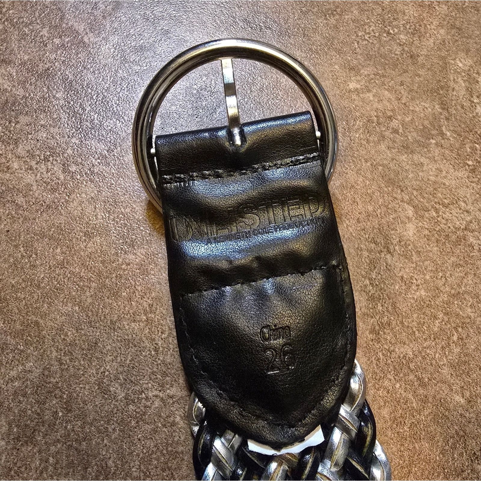 Other Black Metallic Braided | KENNETH COLE | 33 Belt Size ONE SIZE - 4 Thumbnail