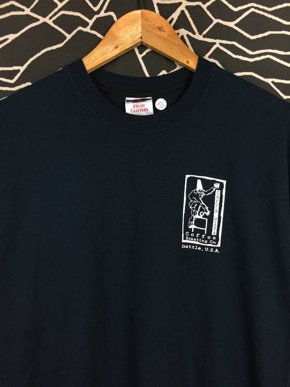 Jerzees Vtg Y2K CAFFE VITA Coffee Roasting Company Promo Tee Size US M / EU 48-50 / 2 - 6 Thumbnail