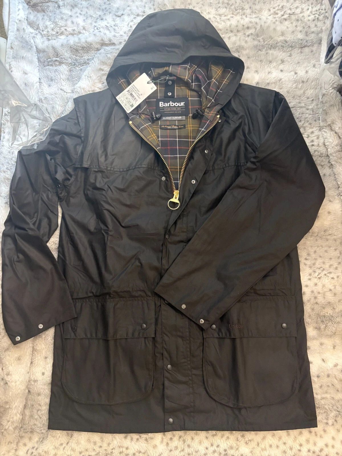 Barbour Barbour Classic Durham Wax Jacket Size US L / EU 52-54 / 3 - 5 Thumbnail