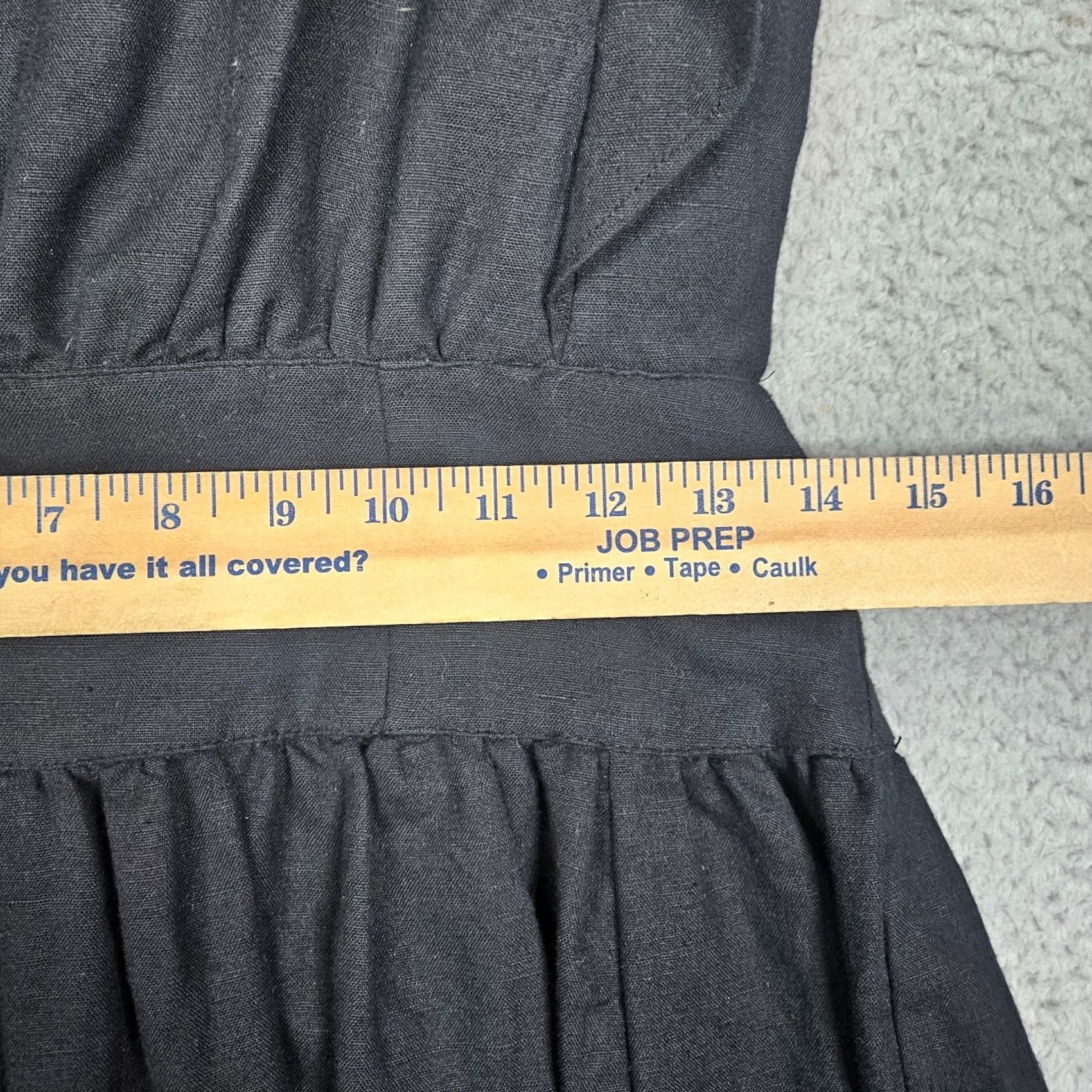 Free People Free People Erin Ruffle Mini Tie Back Cotton Linen Blend Dress Size XS Size XS / US 0-2 / IT 36-38 - 6 Thumbnail
