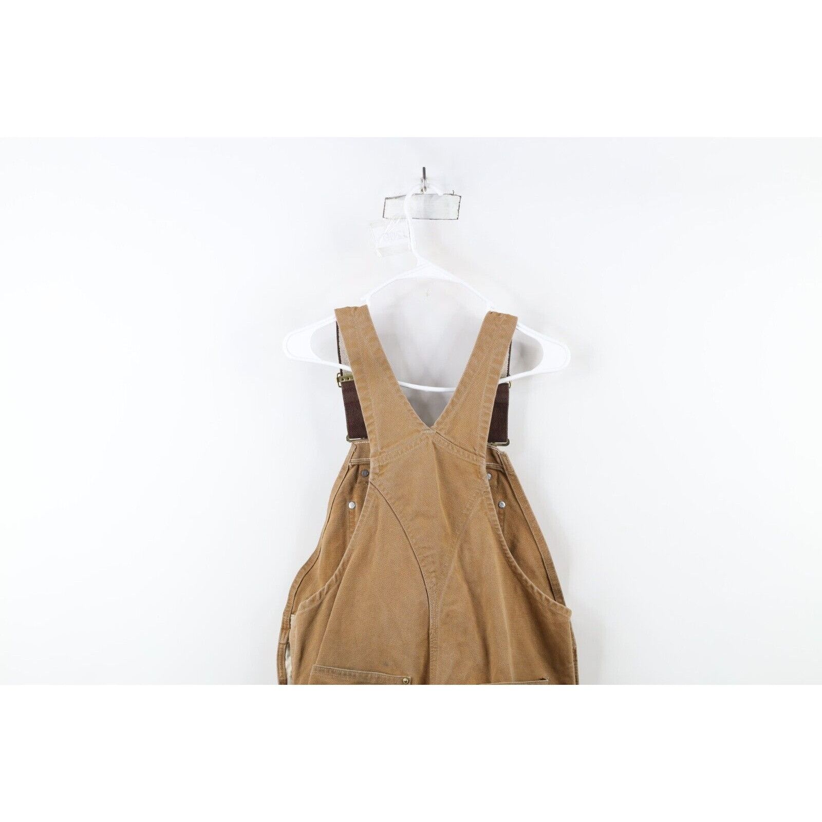 Carhartt × Vintage Vintage Carhartt Thrashed Canvas Double Knee Overalls Size US 36 / EU 52 - 17 Thumbnail