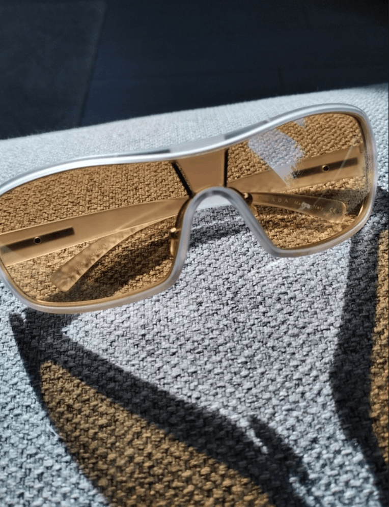 Prada PRADA Sunglasses SPR 10D Sport Red Tab Shield Mask Symbole Size ONE SIZE - 1 Thumbnail